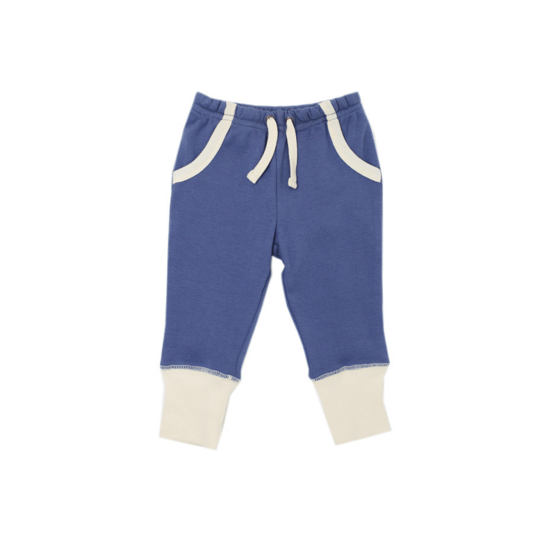 Organic Jogger Pants - Slate - 3-6m