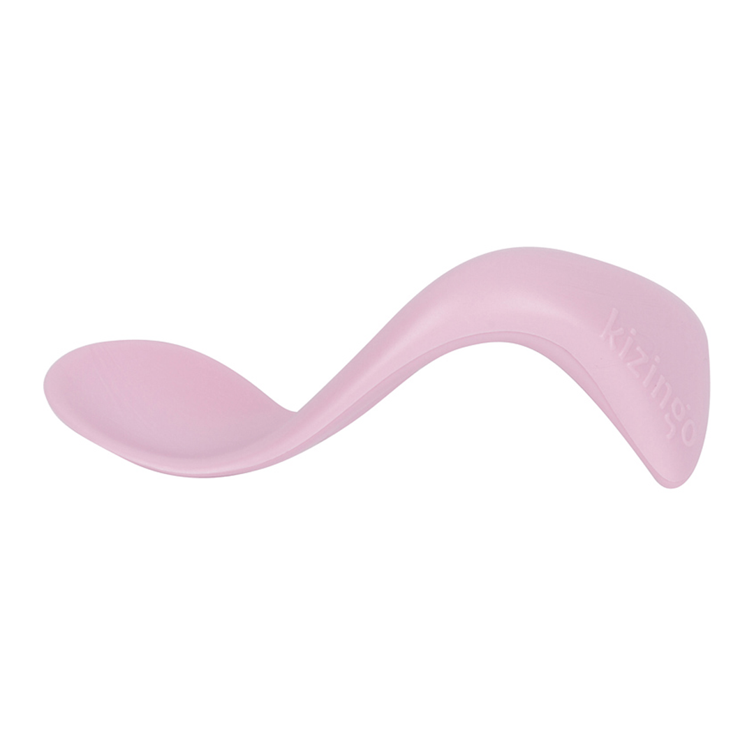 Left-handed Toddler Spoon - Pink Grapefruit