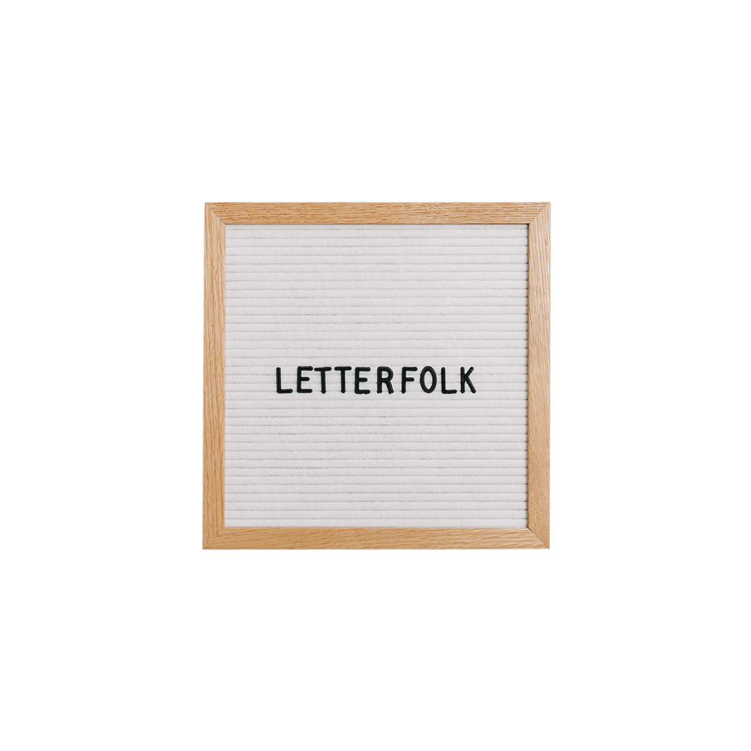 Letterfolk - The Poet Letter Board - White