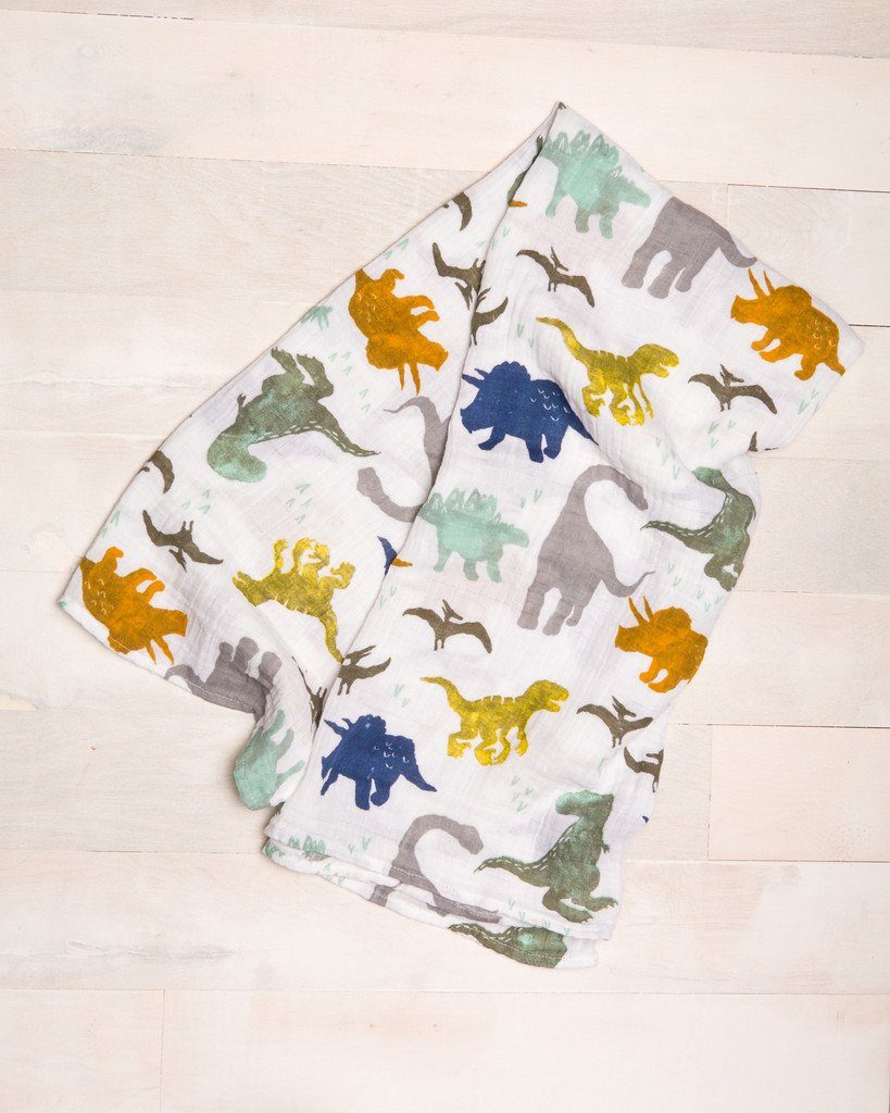 Dino Friends Swaddle Blanket – Project Nursery