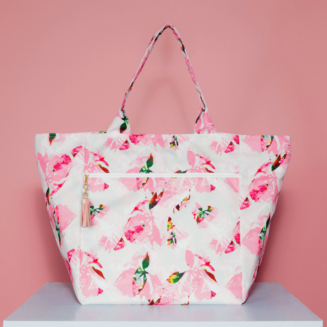 Oversized Carryall Tote In Miami Print