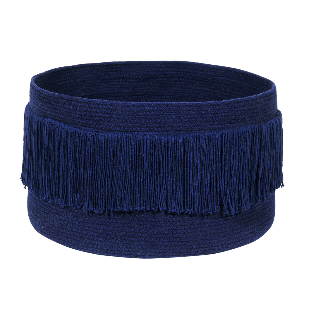 Fringes Basket - Blue