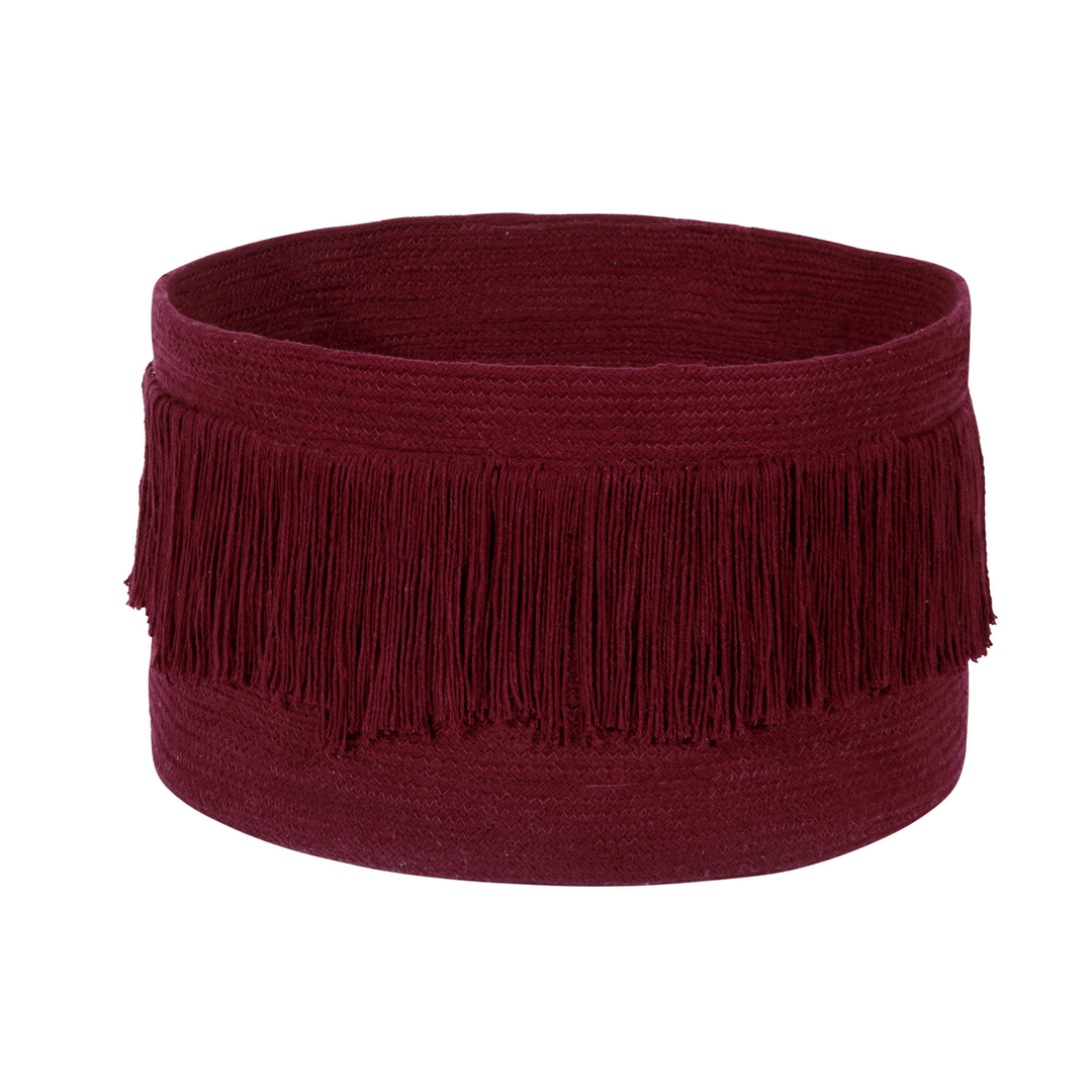 Fringes Basket - Red