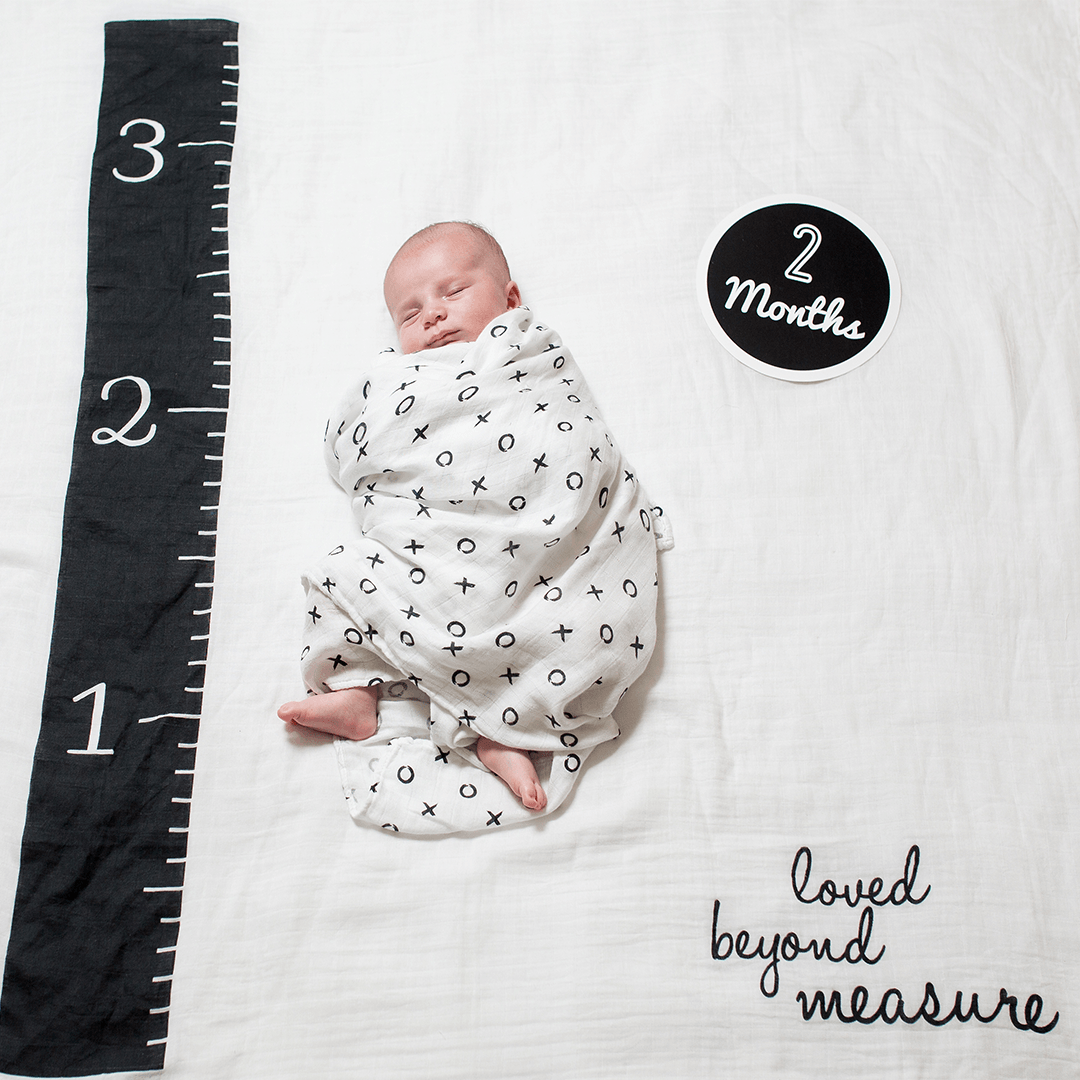 Baby Milestone Blanket Flannel Newborn Photo Prop Backdrop ...