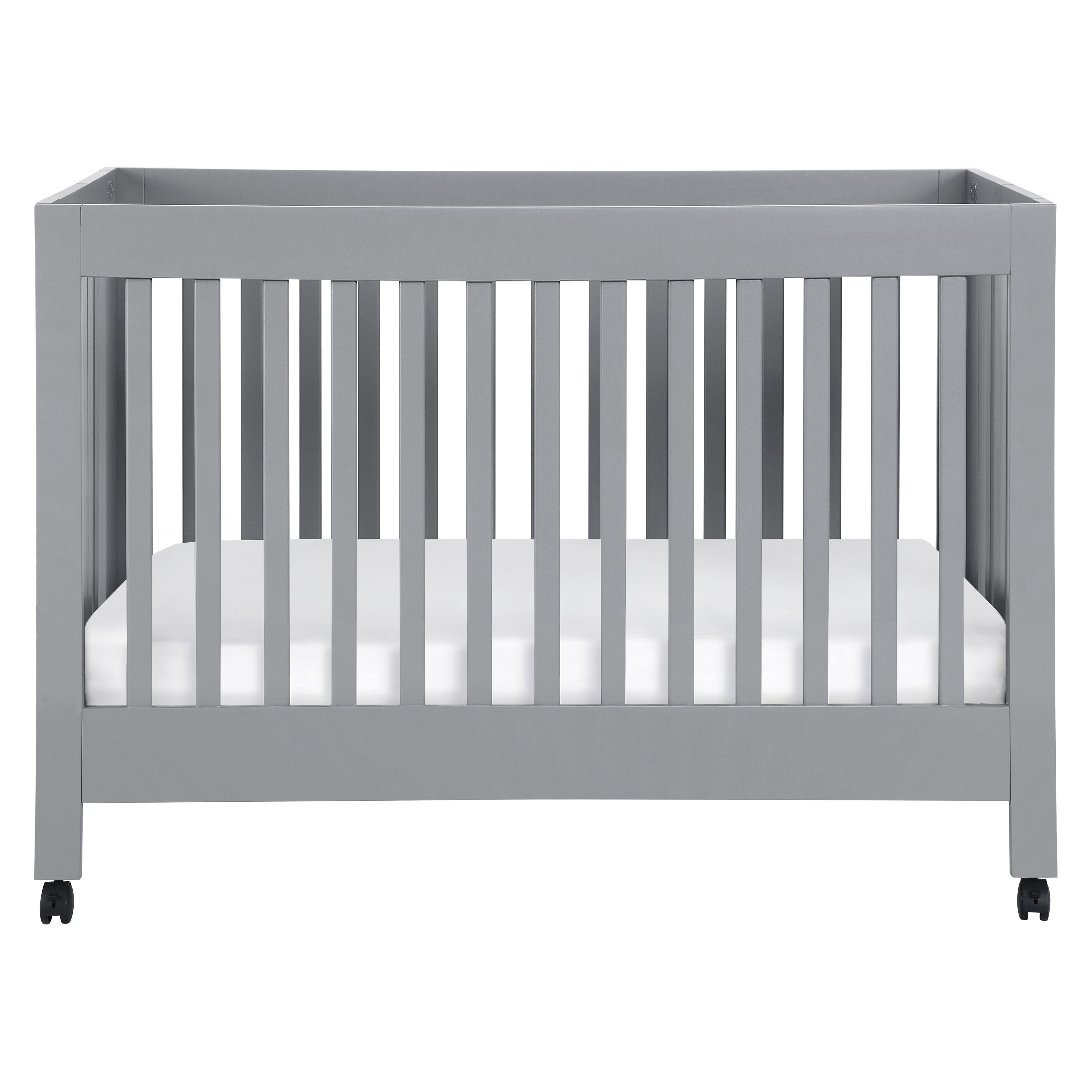 Maki Full-size Folding Crib - Grey