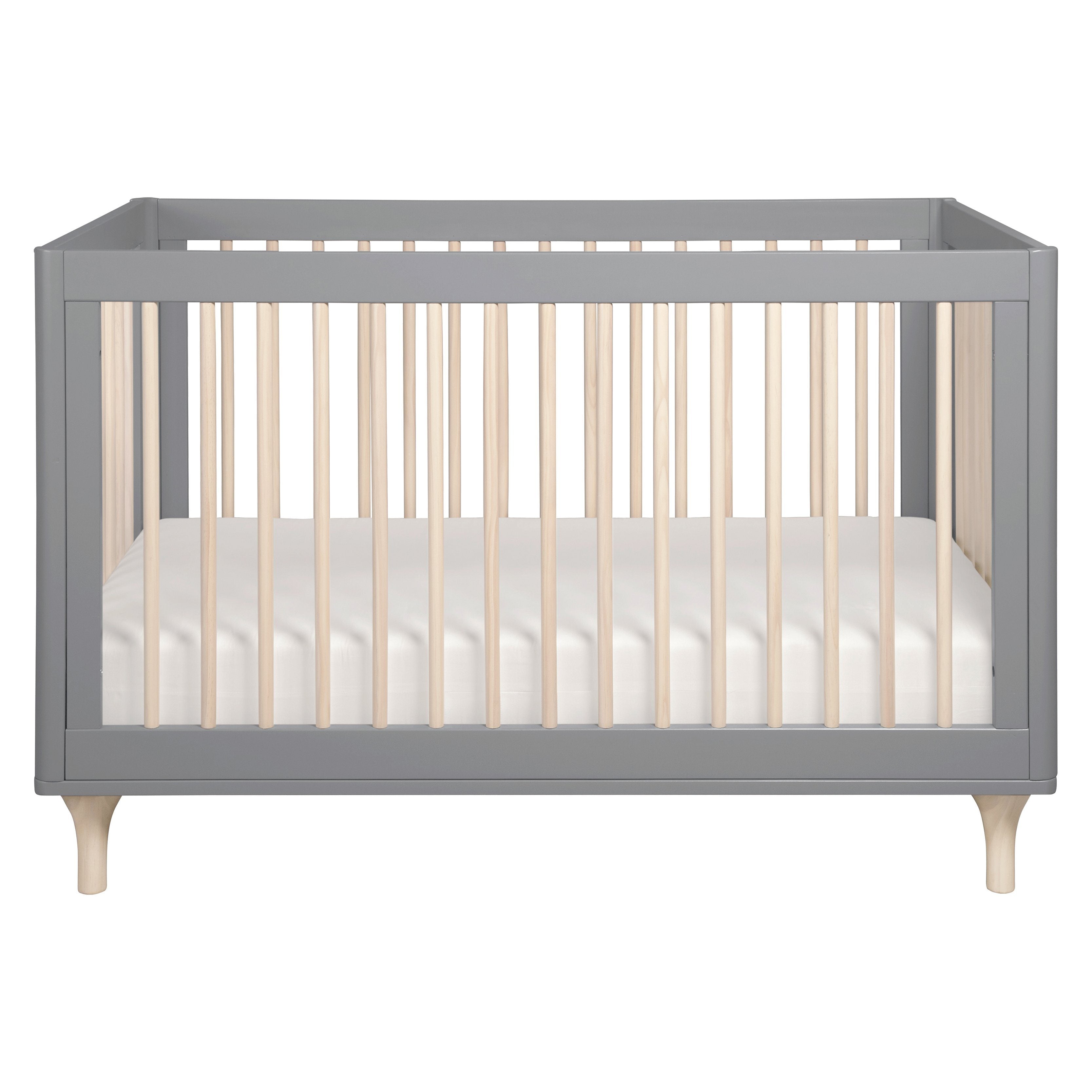 Lolly 3-in-1 Convertible Crib With Toddler Bed Conversion Kit - Gray