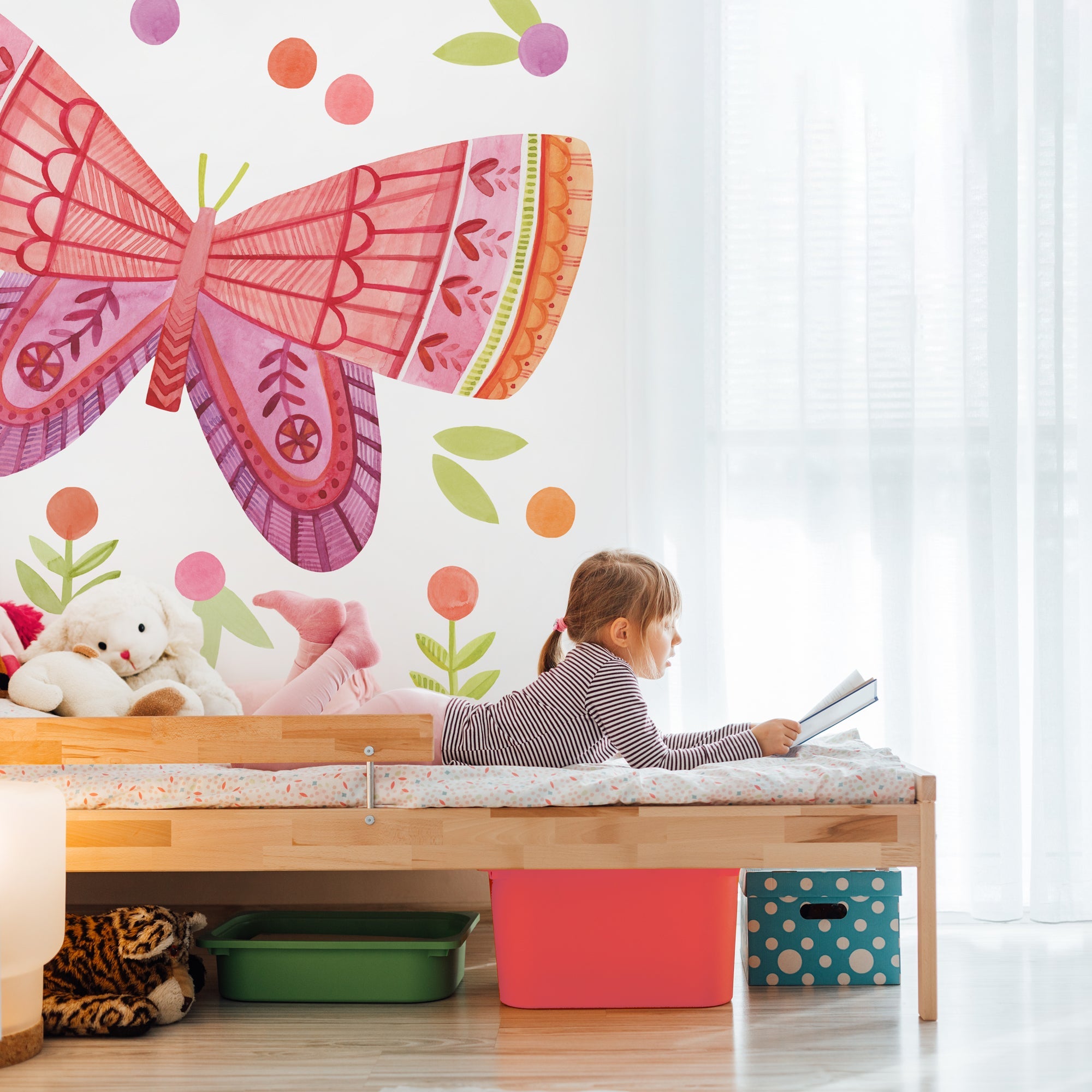 Image of Butterfly Wings Wall Decal - Citrus Blossom