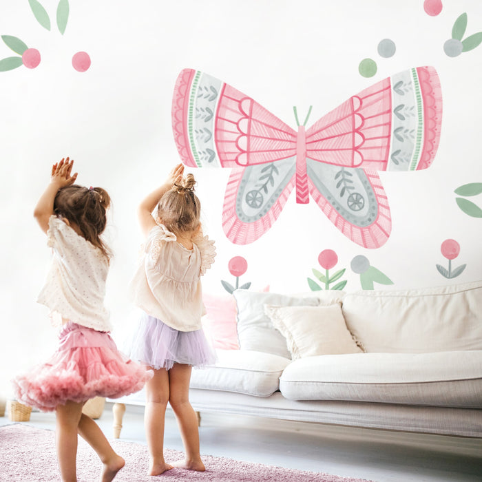 Bedtime Originals Butterfly Kisses Pink/Purple Wall Decals/Appliques