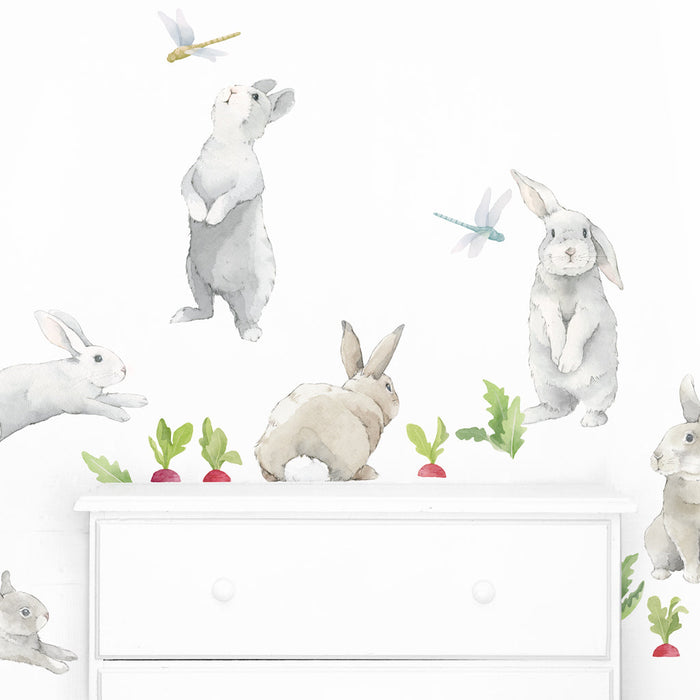 Bunny Wall Sticker, Funny Bunny Wall Decal – ikiiki Shop
