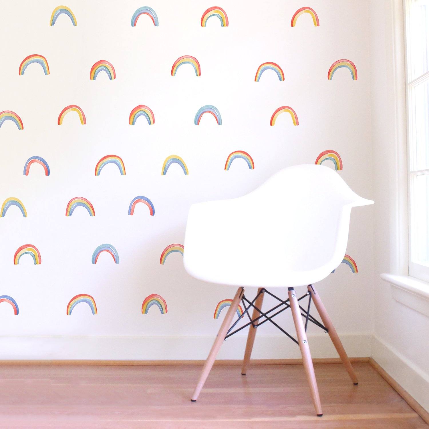 Watercolor Rainbow Wall Decals
