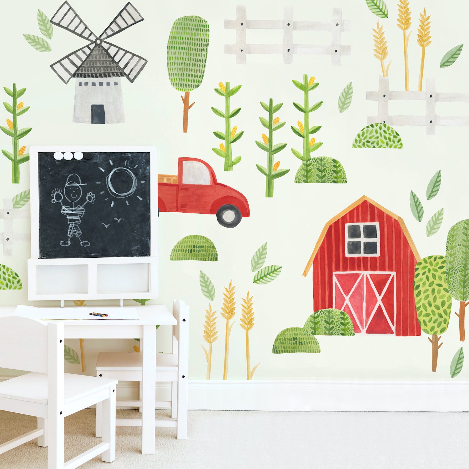 Image of Farm Landscape Wall Decal Kit