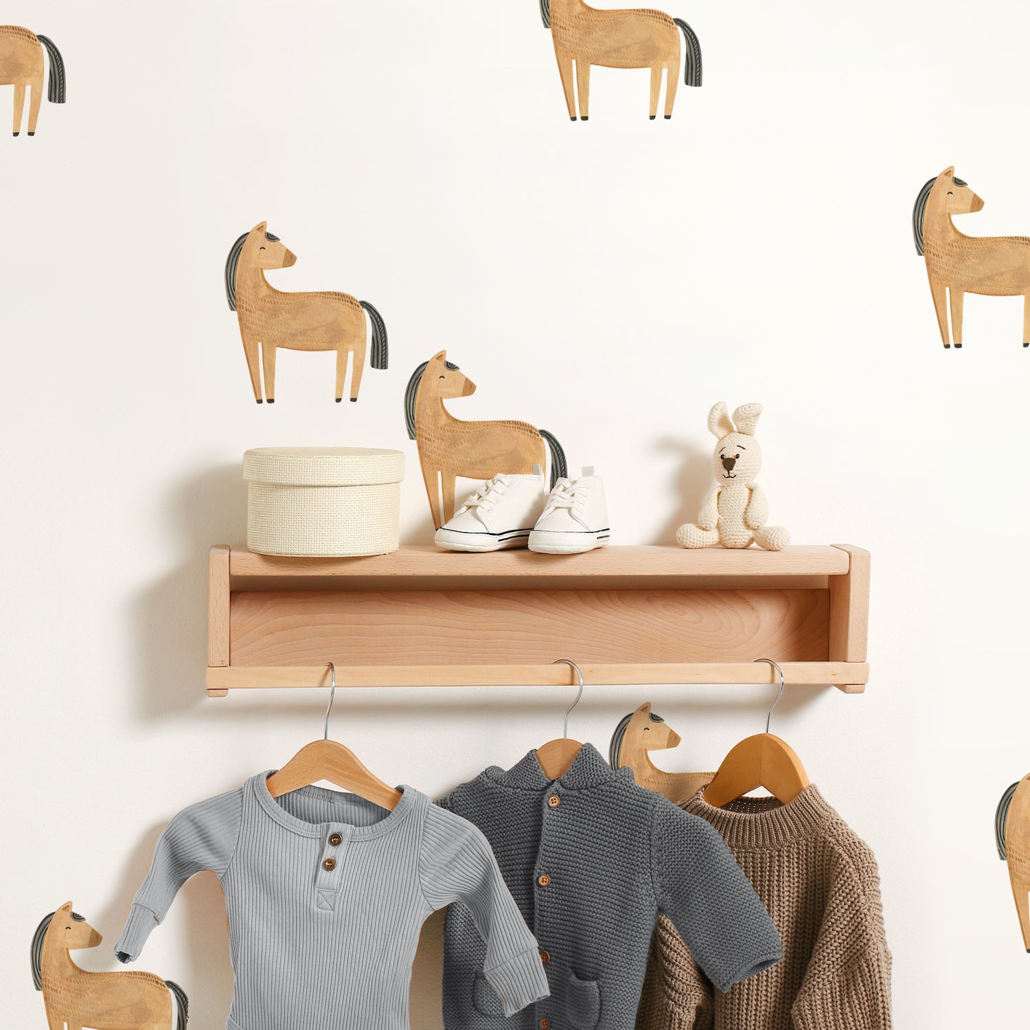 Image of Horse Toss Wall Decal Set