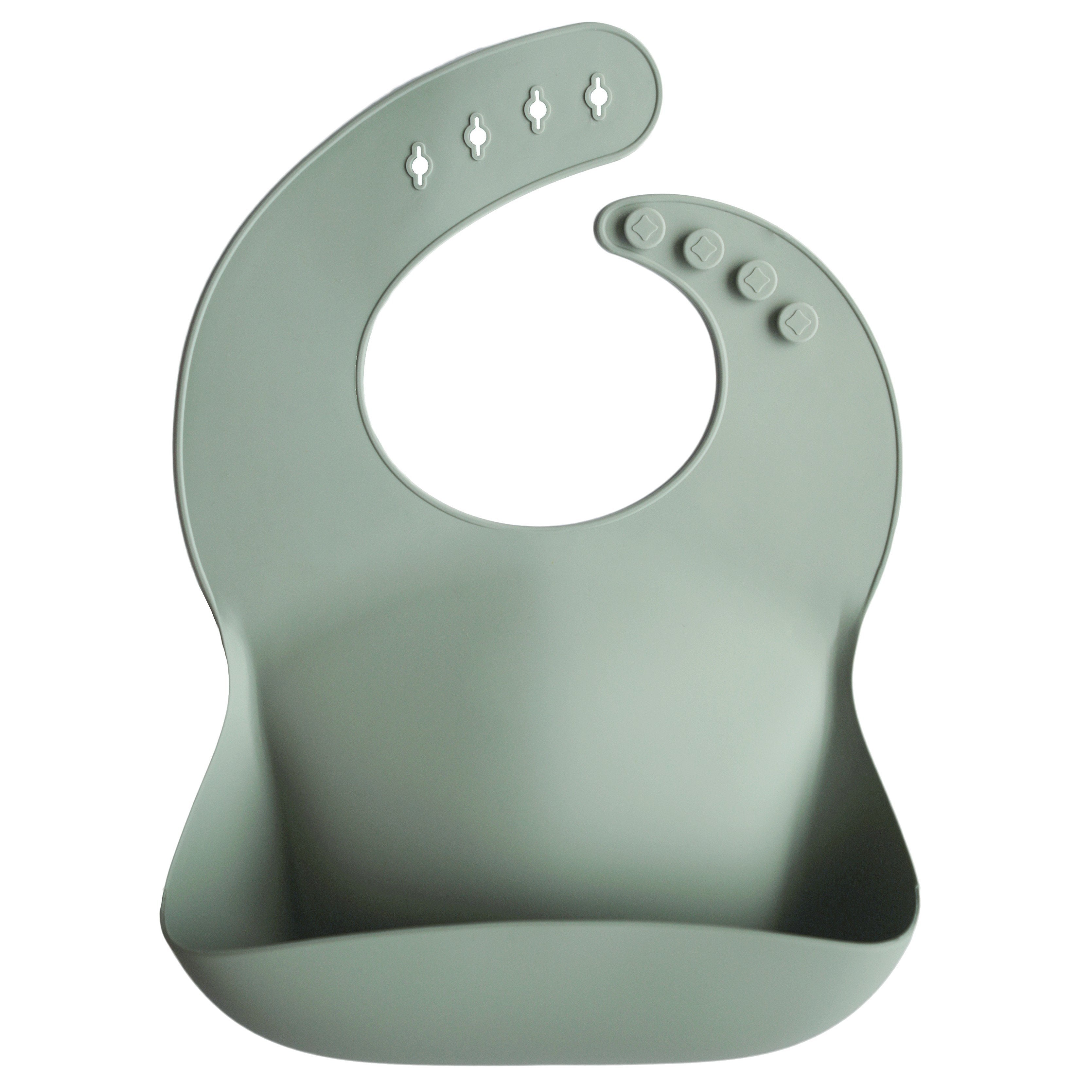 Cambridge Blue Silicone Baby Bib