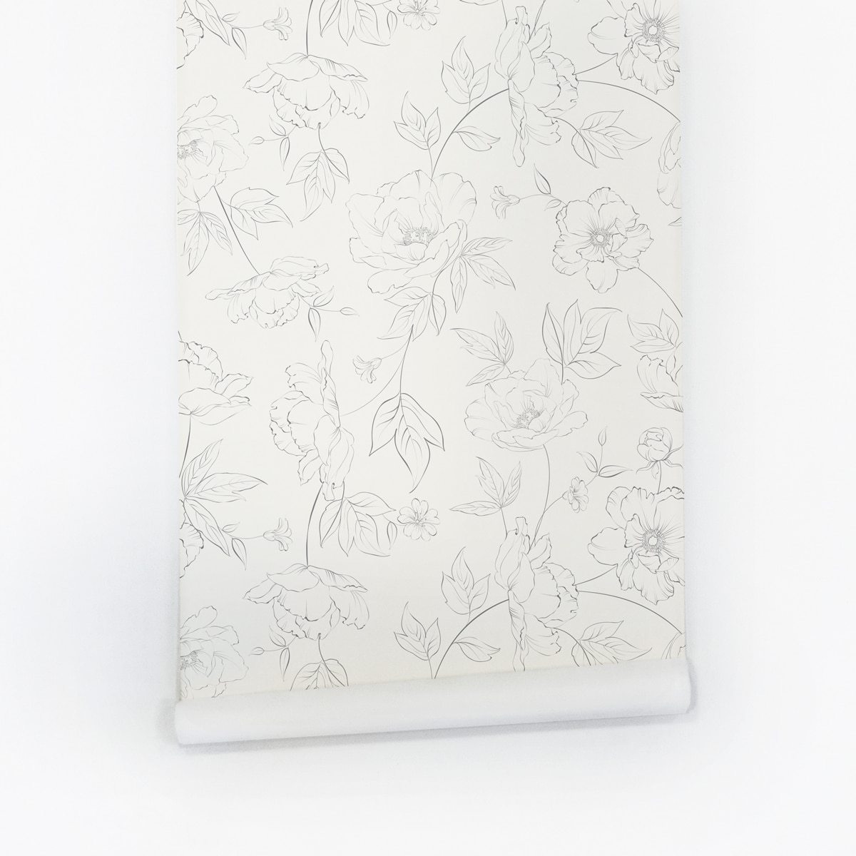 Subtle Floral Wallpaper - Traditional / Sample