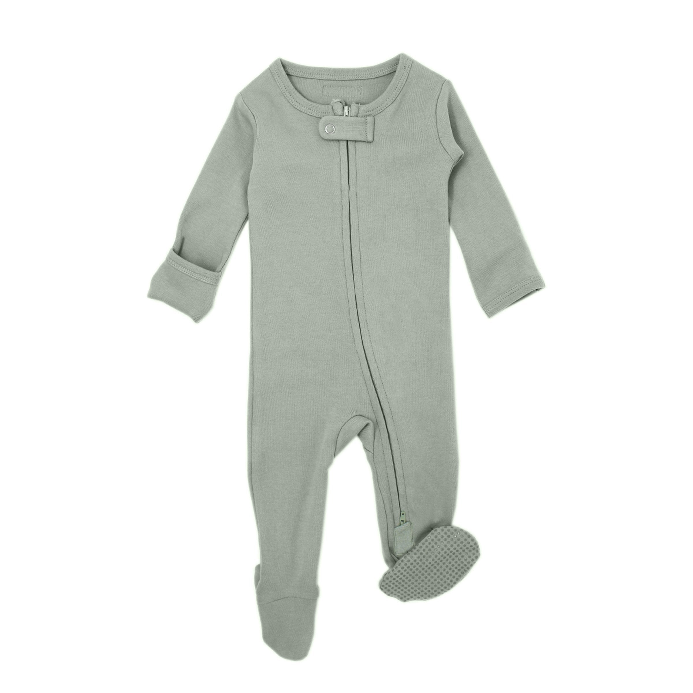 Seafoam Organic Footed Overall - Preemie - Newborn