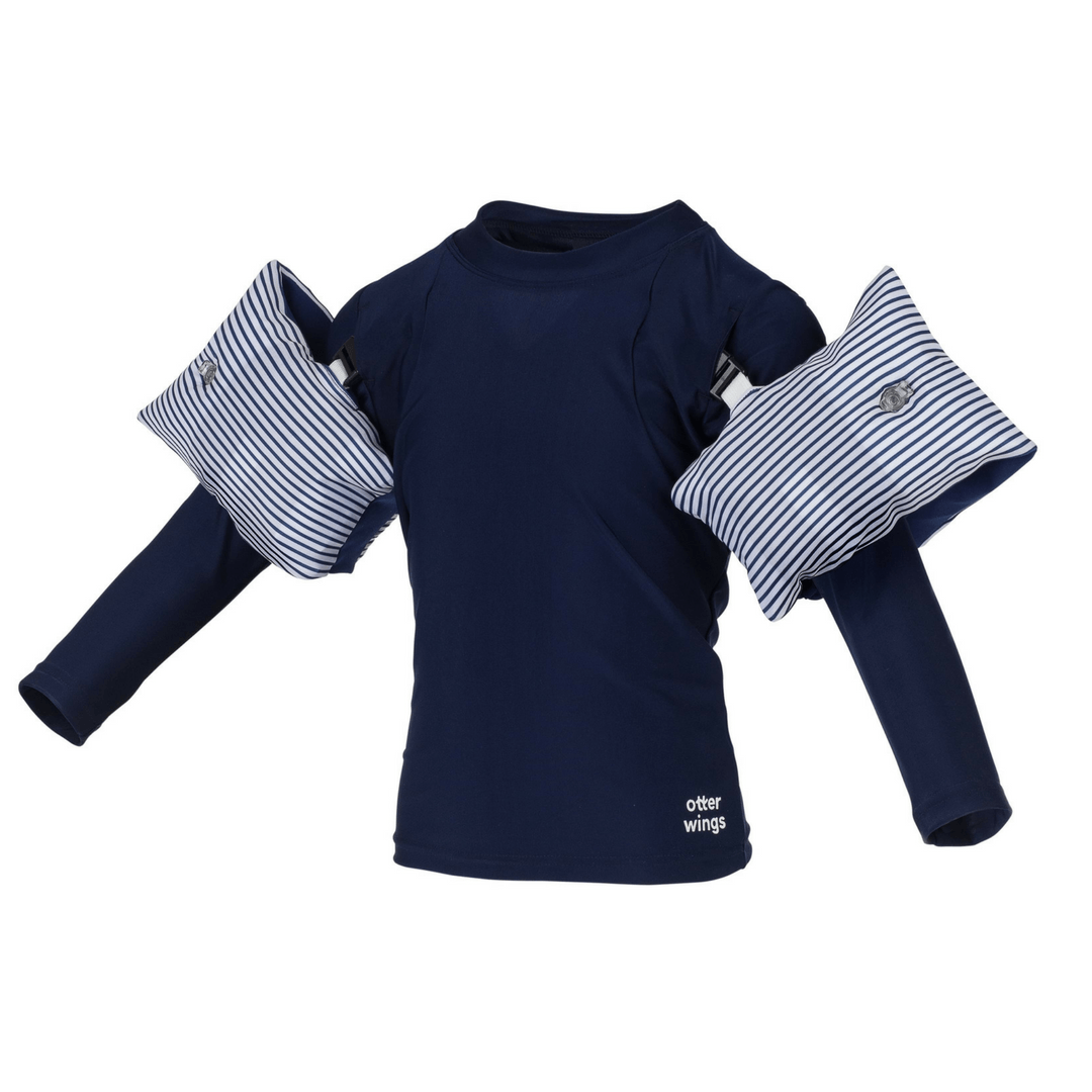 Otter Wings Long Sleeve Swim Shirt - 2-4yrs / Navy Blue