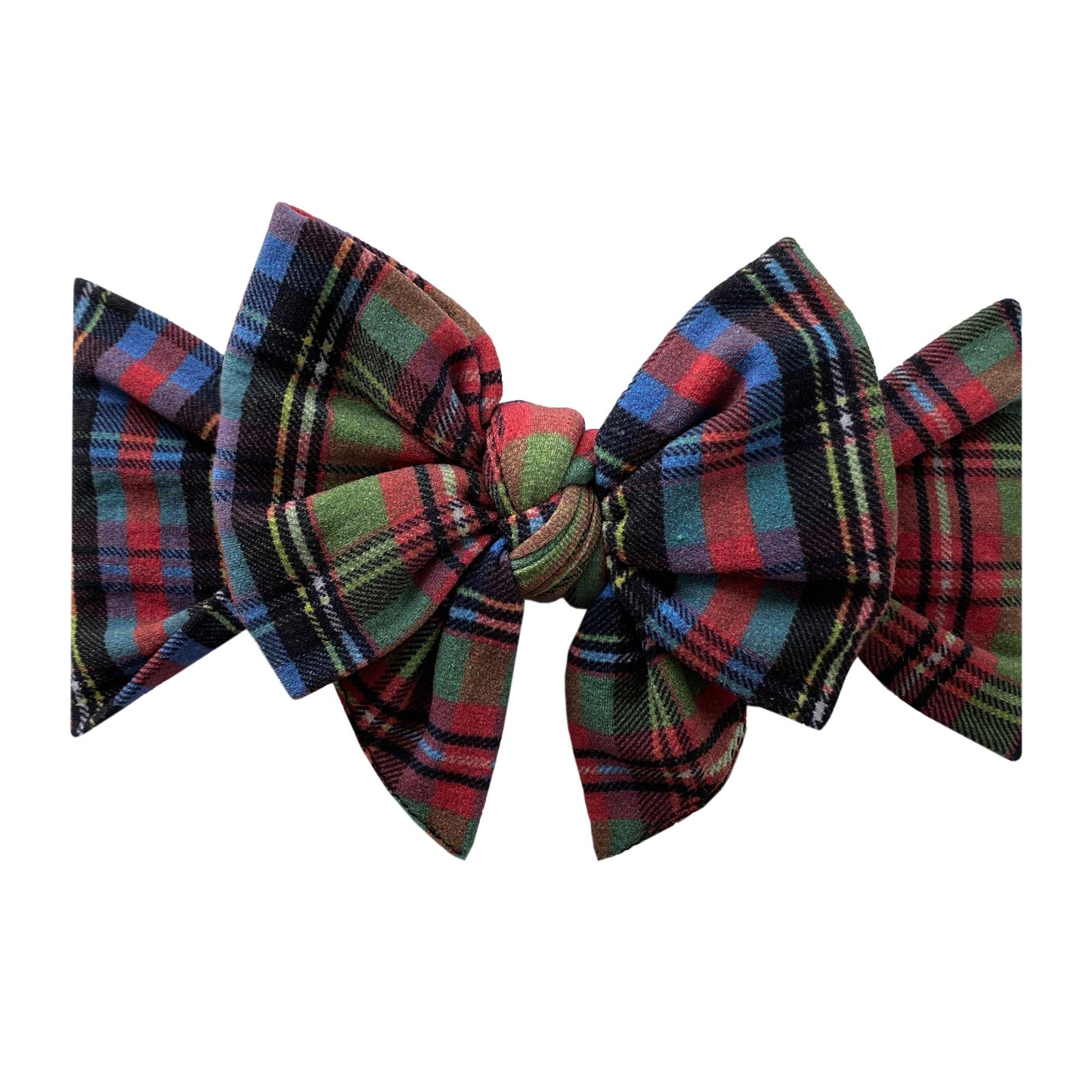 Holiday Plaid Knot Headband