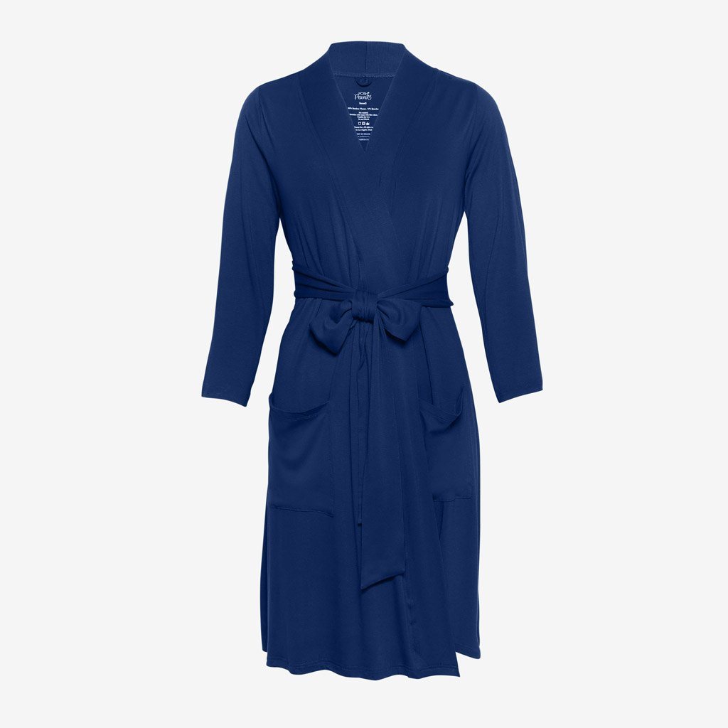 Sailor Blue Solid Robe - Small