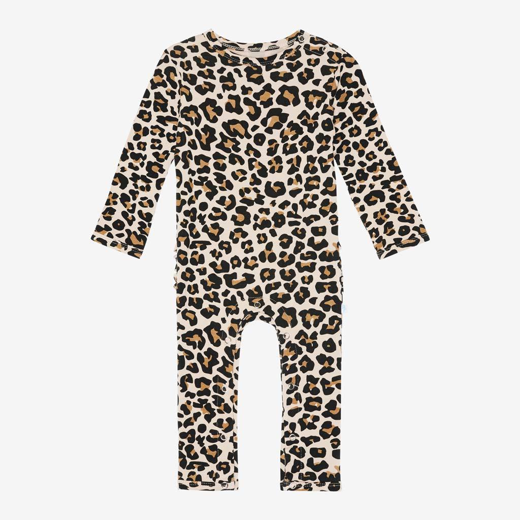 Lana Leopard Ruffled Romper - 12-18m