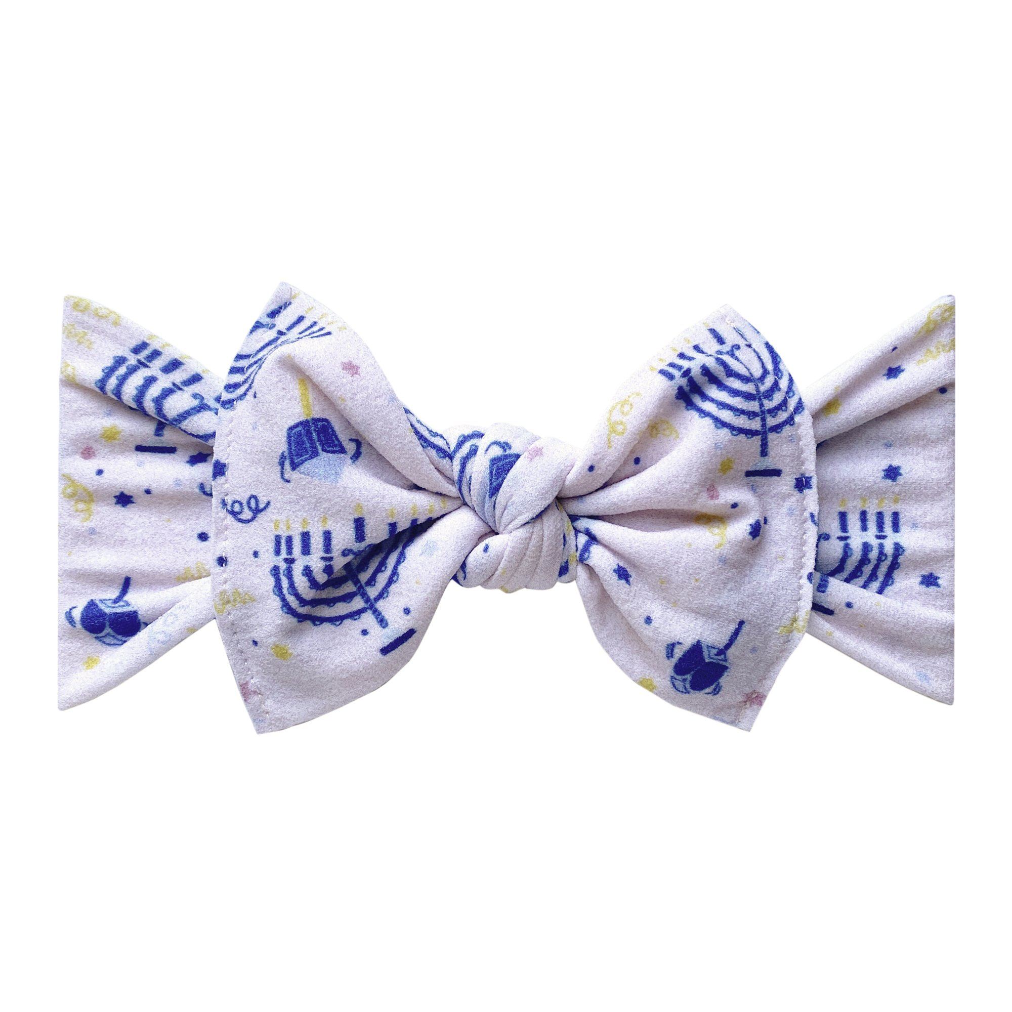 Menorah Printed Knot Headband