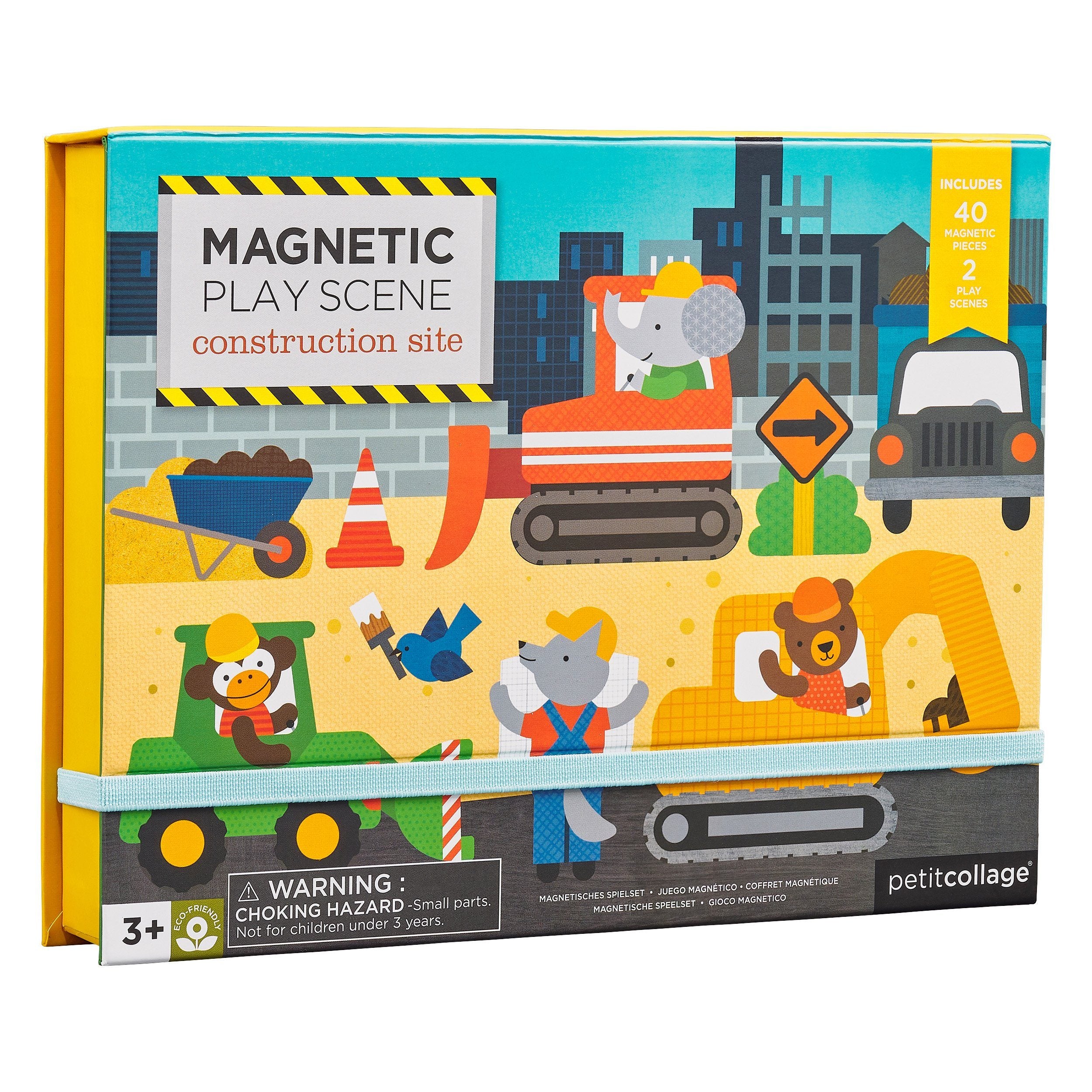 Construction Magnetic Play Scene Set