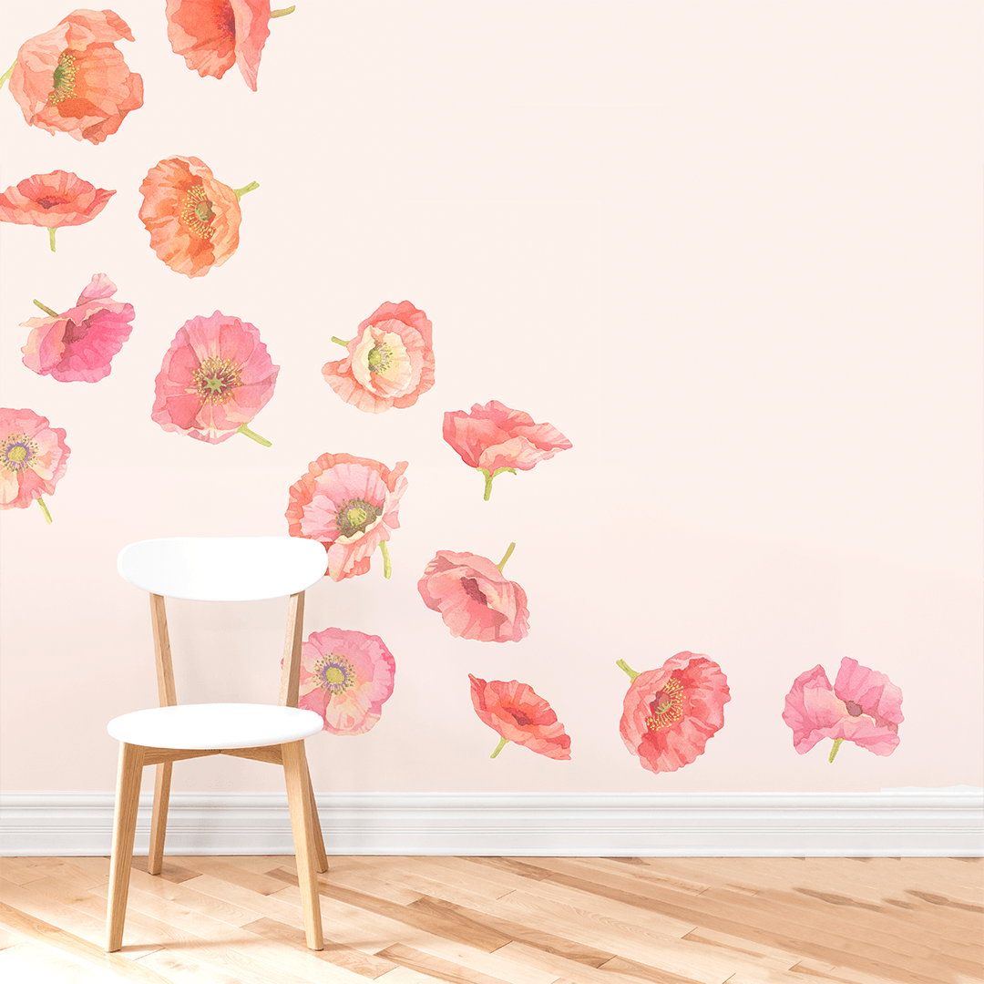 Poppy Wall Decals - Large