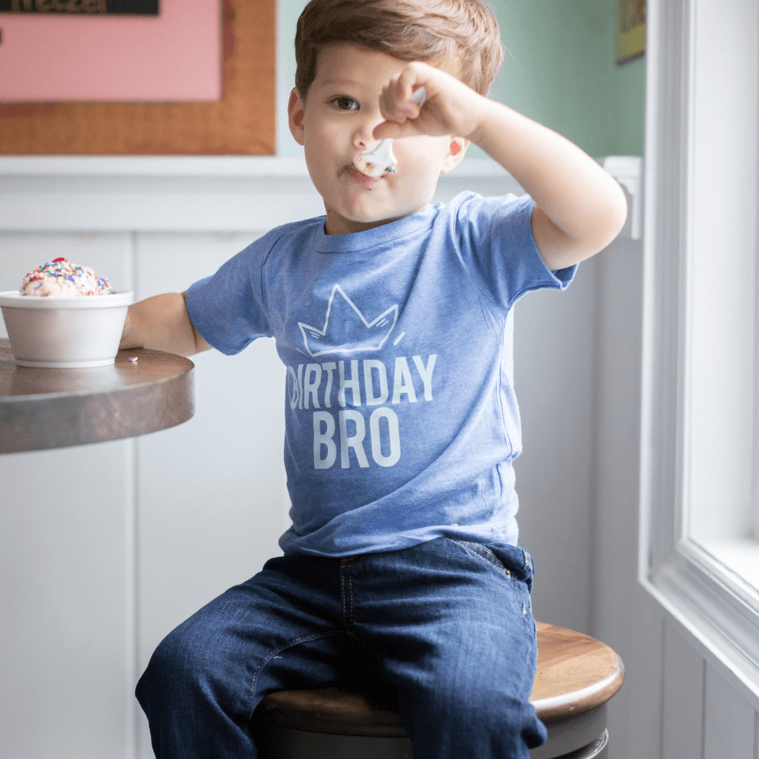Birthday Bro Toddler Tee - 12-18m / Light Blue