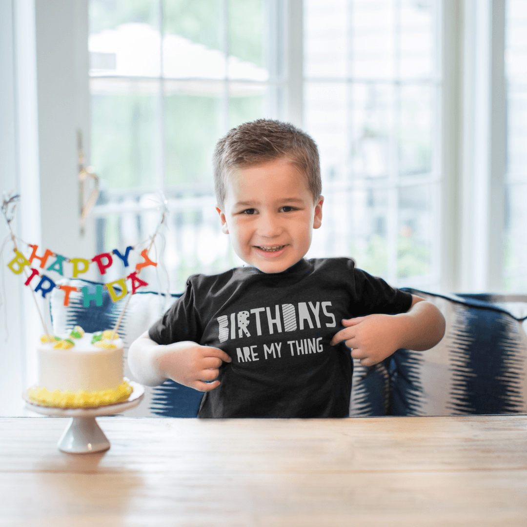 Birthdays Are My Thing Toddler Tee - 2t / Black