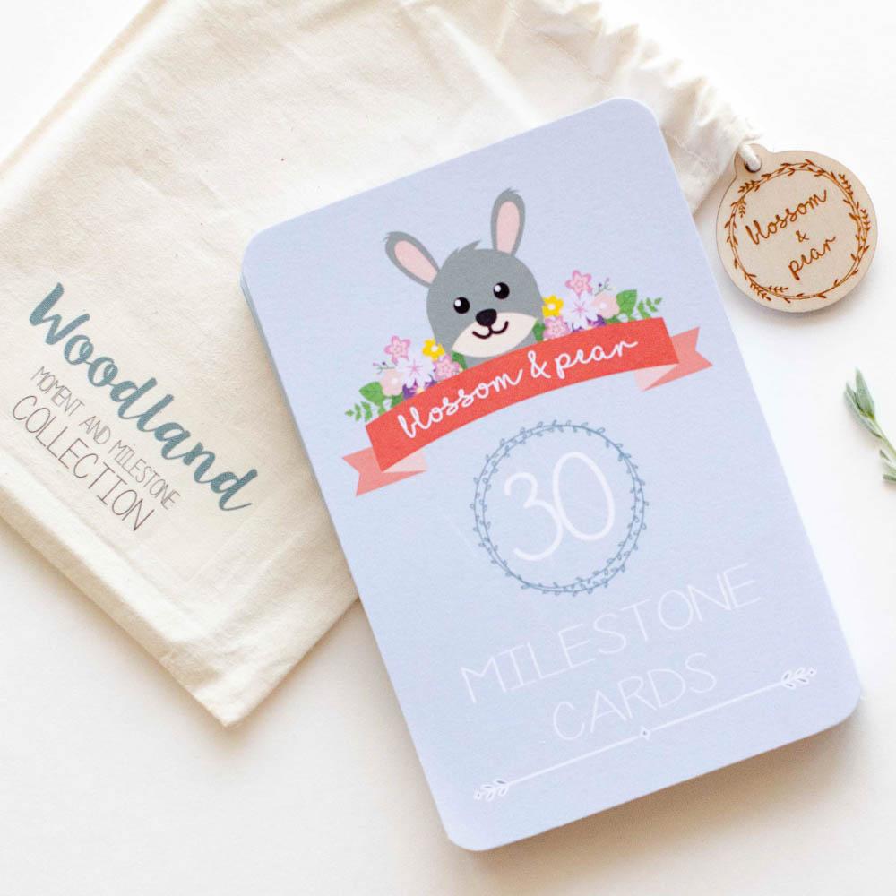Baby Milestone + Moment Cards - Unisex Woodland Collection