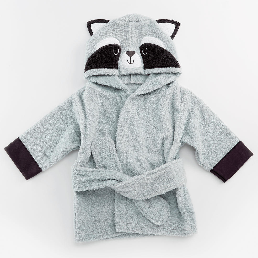 Raccoon Hooded Spa Robe