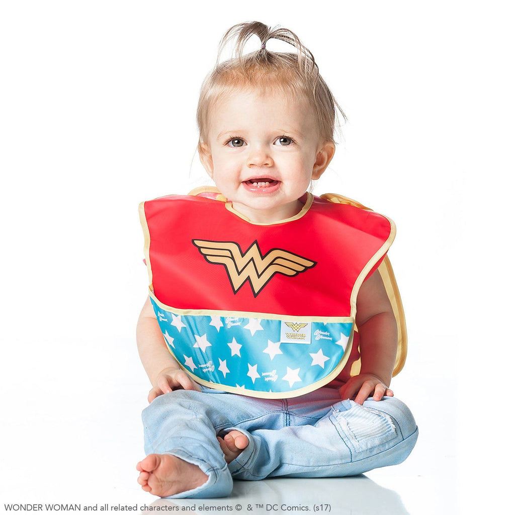 DC Comics SuperBib with Cape for 6 to 24 months - Superman