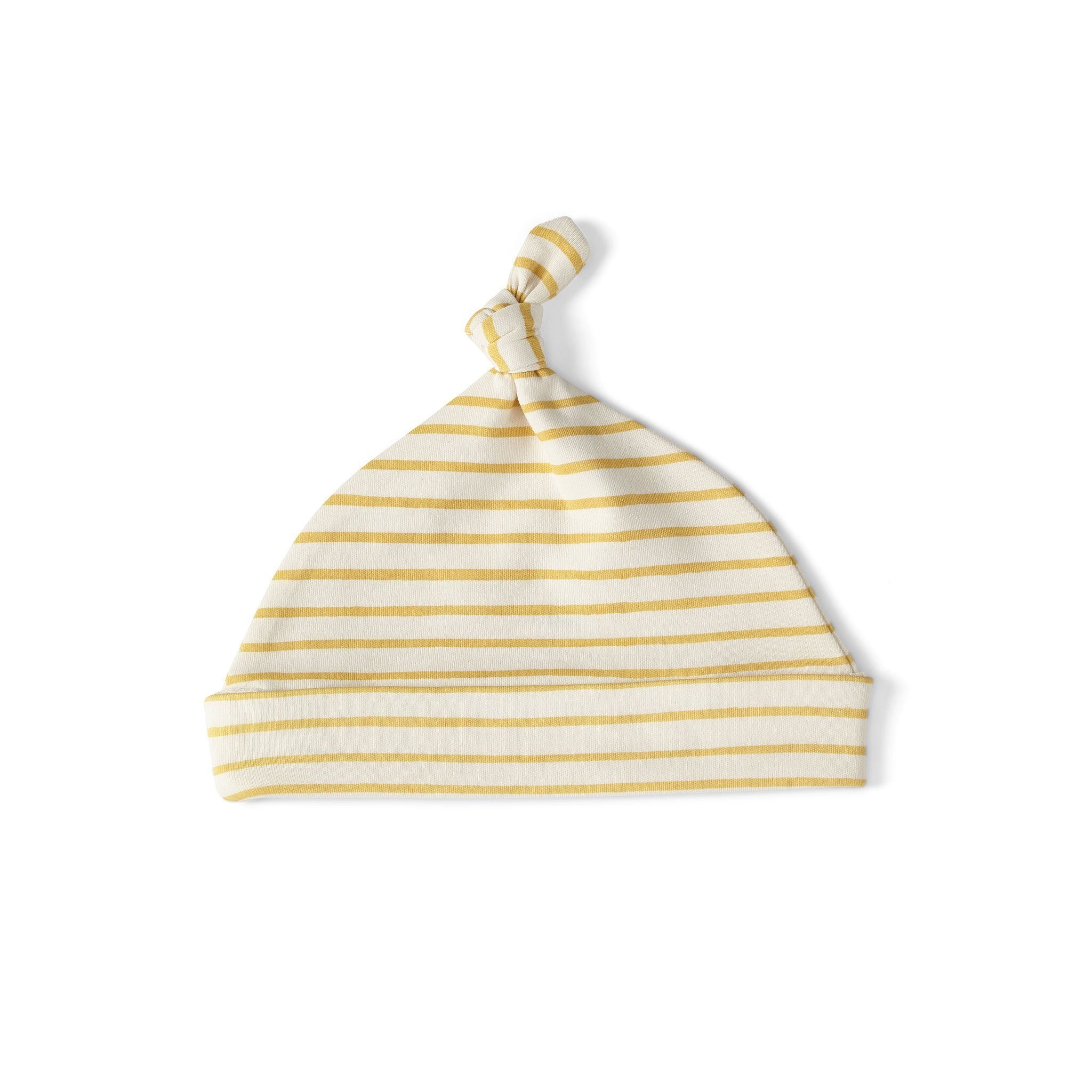 Stripes Away Knot Hat - Marigold