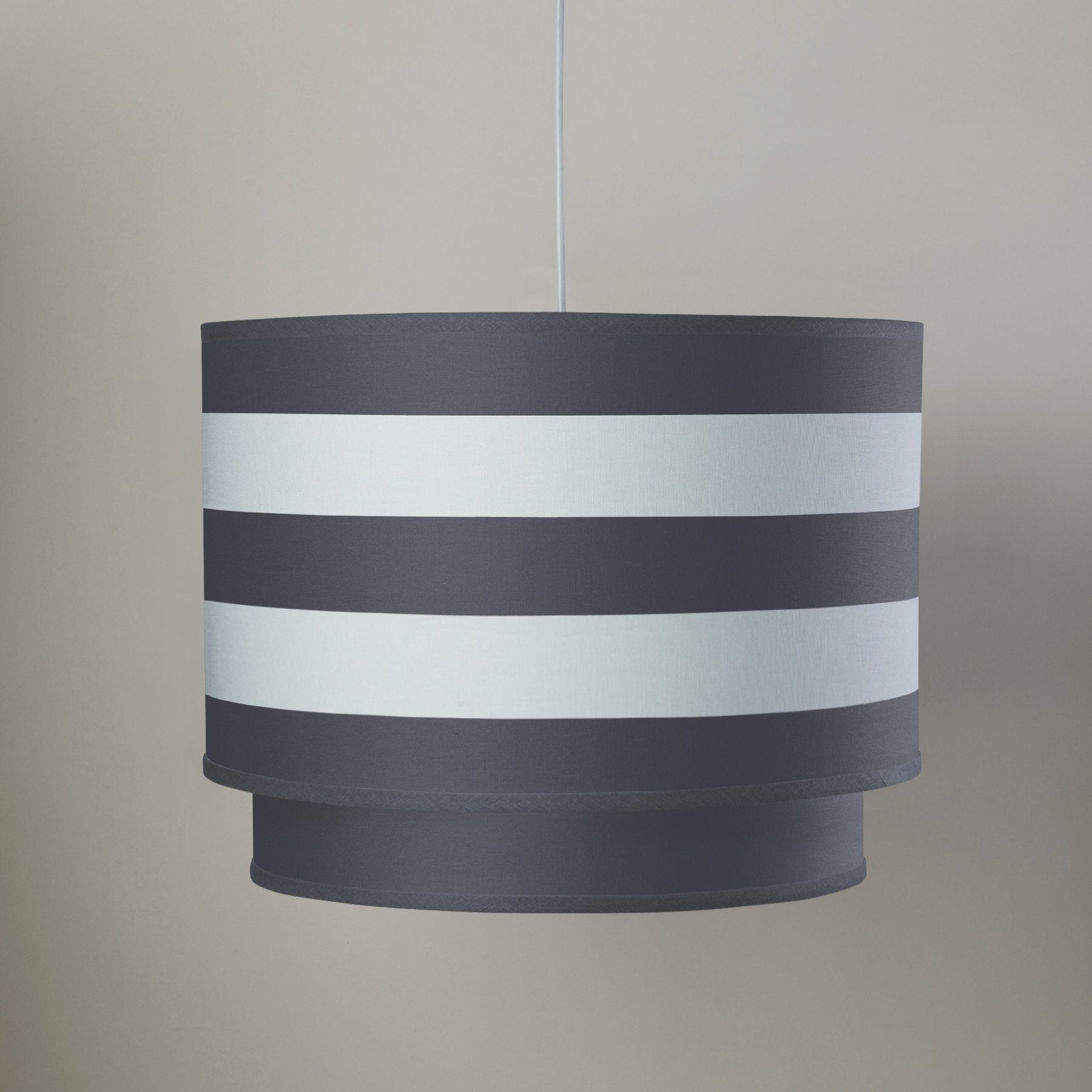 Stripe Double Cylinder - Pewter