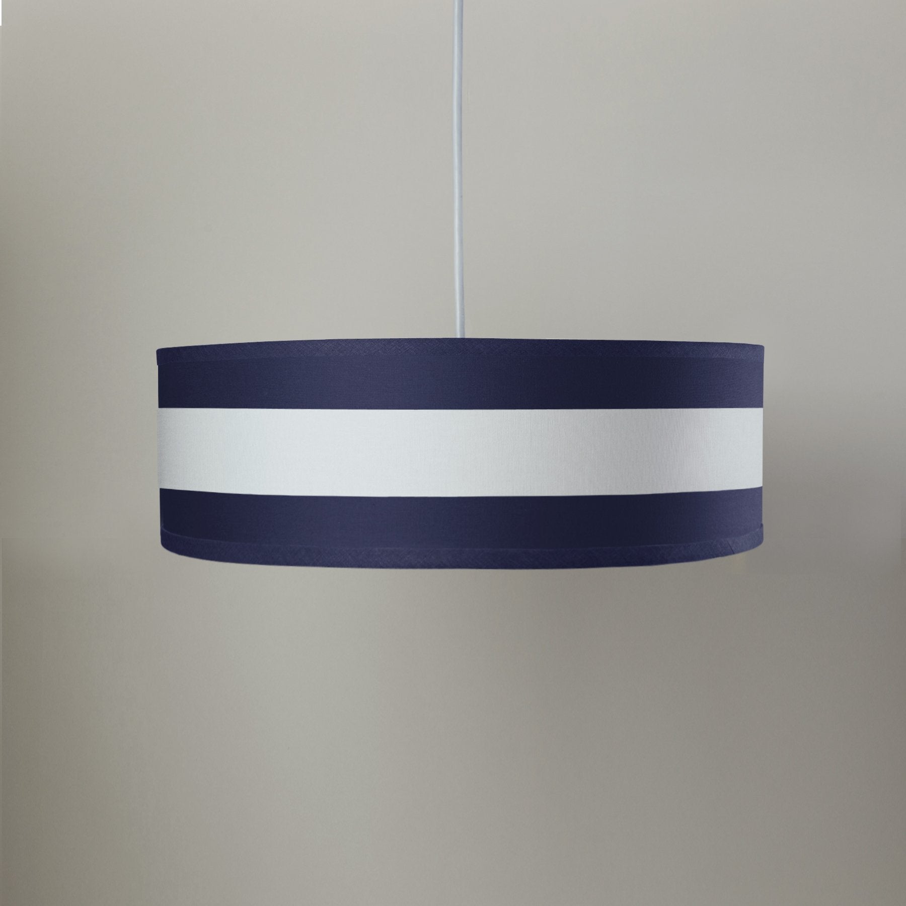 Striped Shallow Cylinder - Cobalt