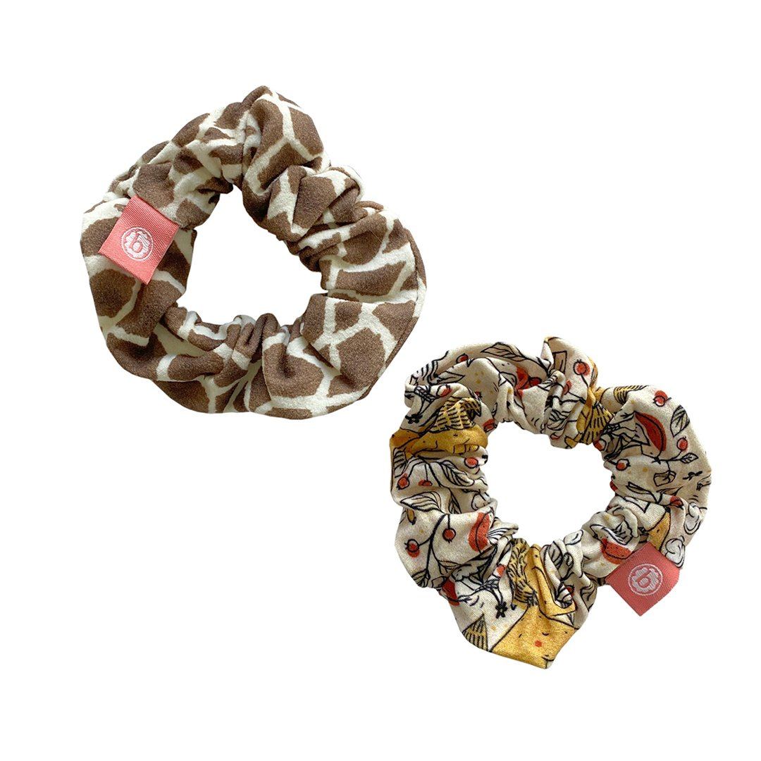 Fall Animals Scrunchies - 2pk