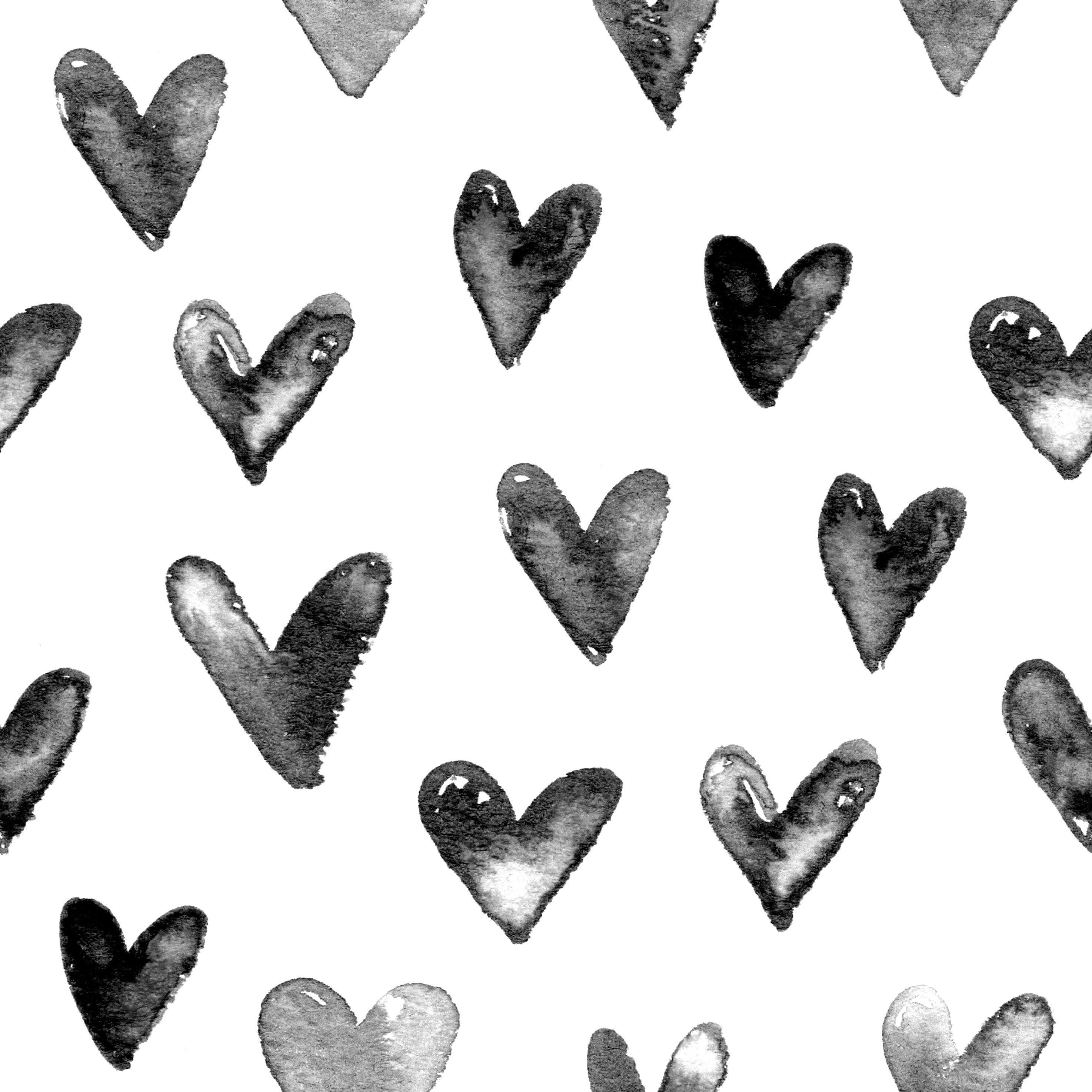 Juniper Black And White Heart Wallpaper Project Nursery