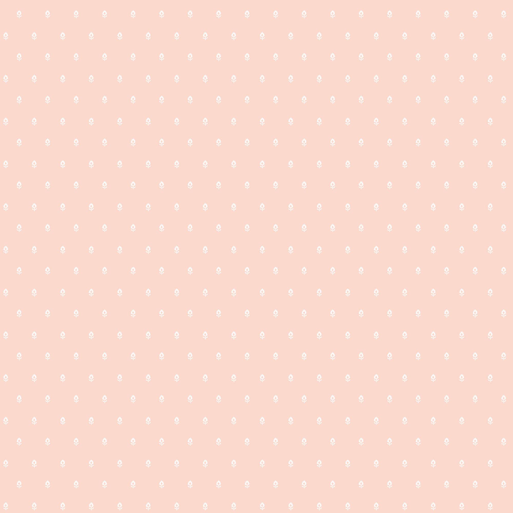 Tiny Block Print Wallpaper - Traditional / Sample / Pink