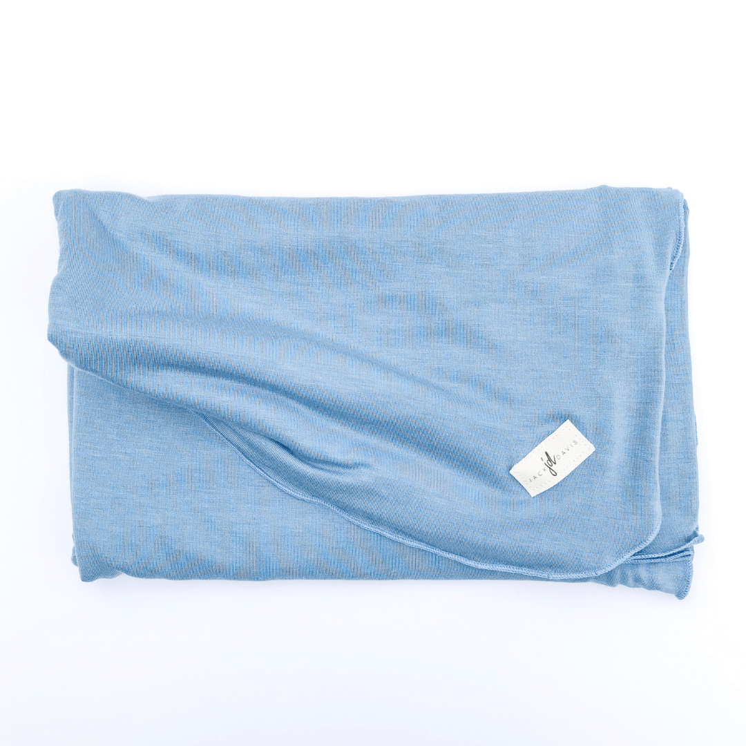 Solid Periwinkle Blue Swaddle Blanket