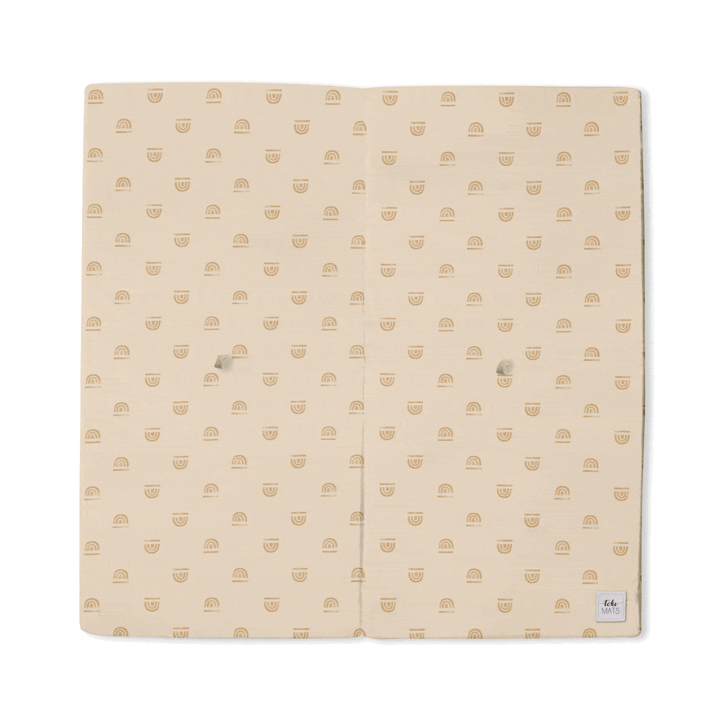 Rainbow Stamp Padded Playmat - Cream - Organic