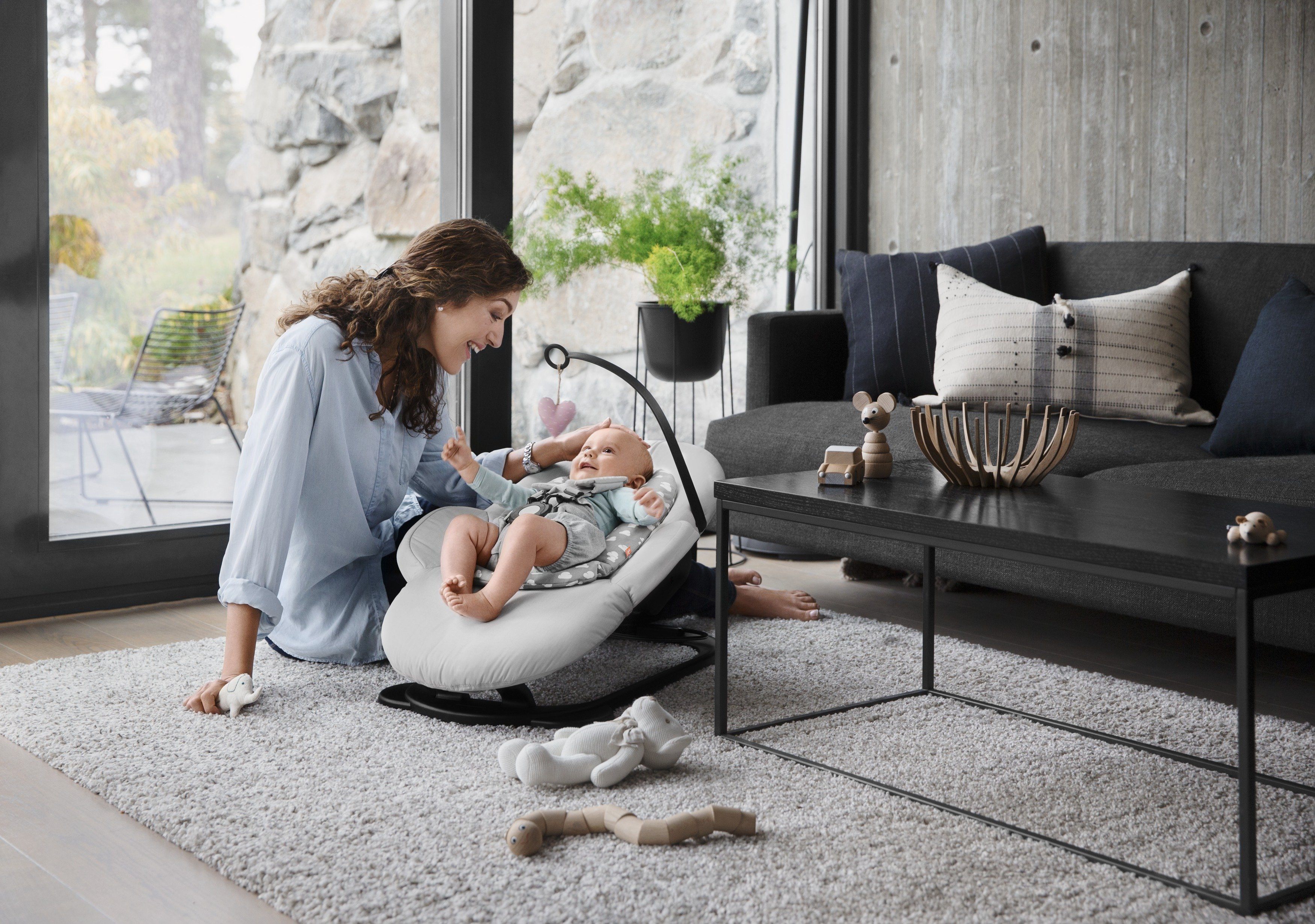 stokke steps bouncer grey clouds