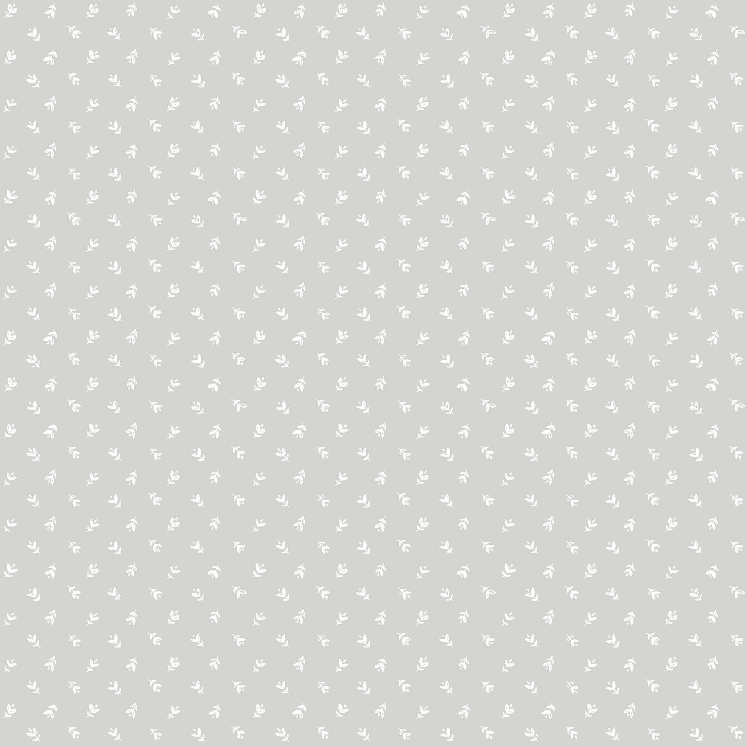 Teensy Floral Wallpaper - Traditional / Sample / Grey