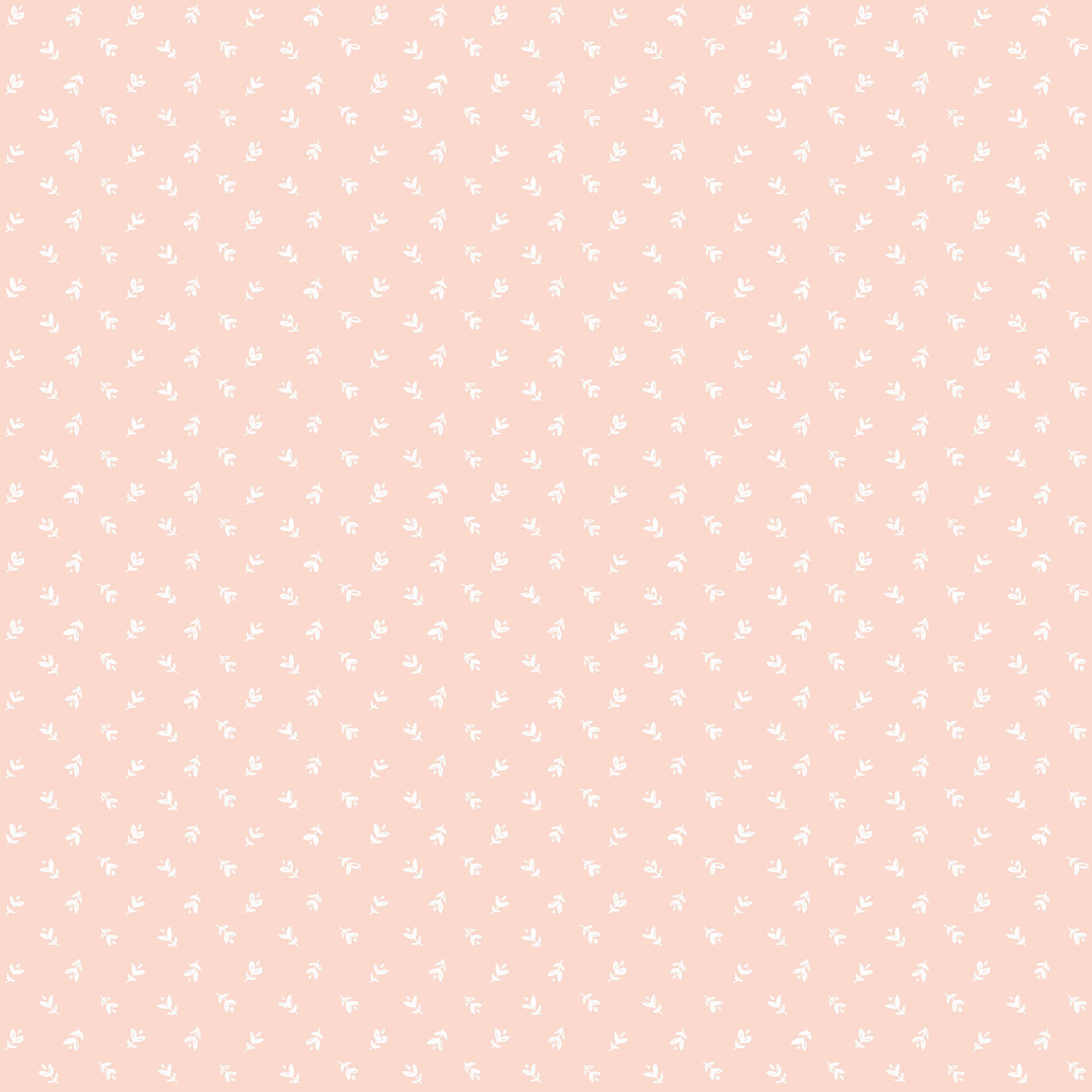 Teensy Floral Wallpaper - Traditional / Sample / Pink