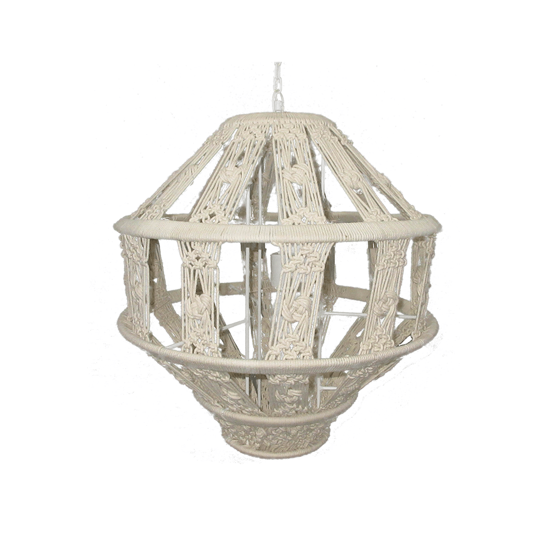 Tula Hanging Macrame Pendant Light