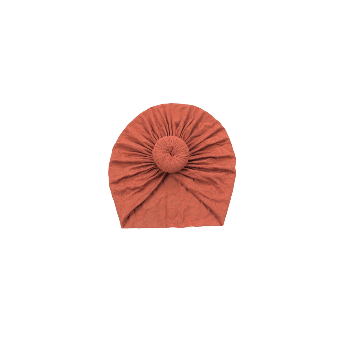 Rust Knot Turban Hat - 6-12m
