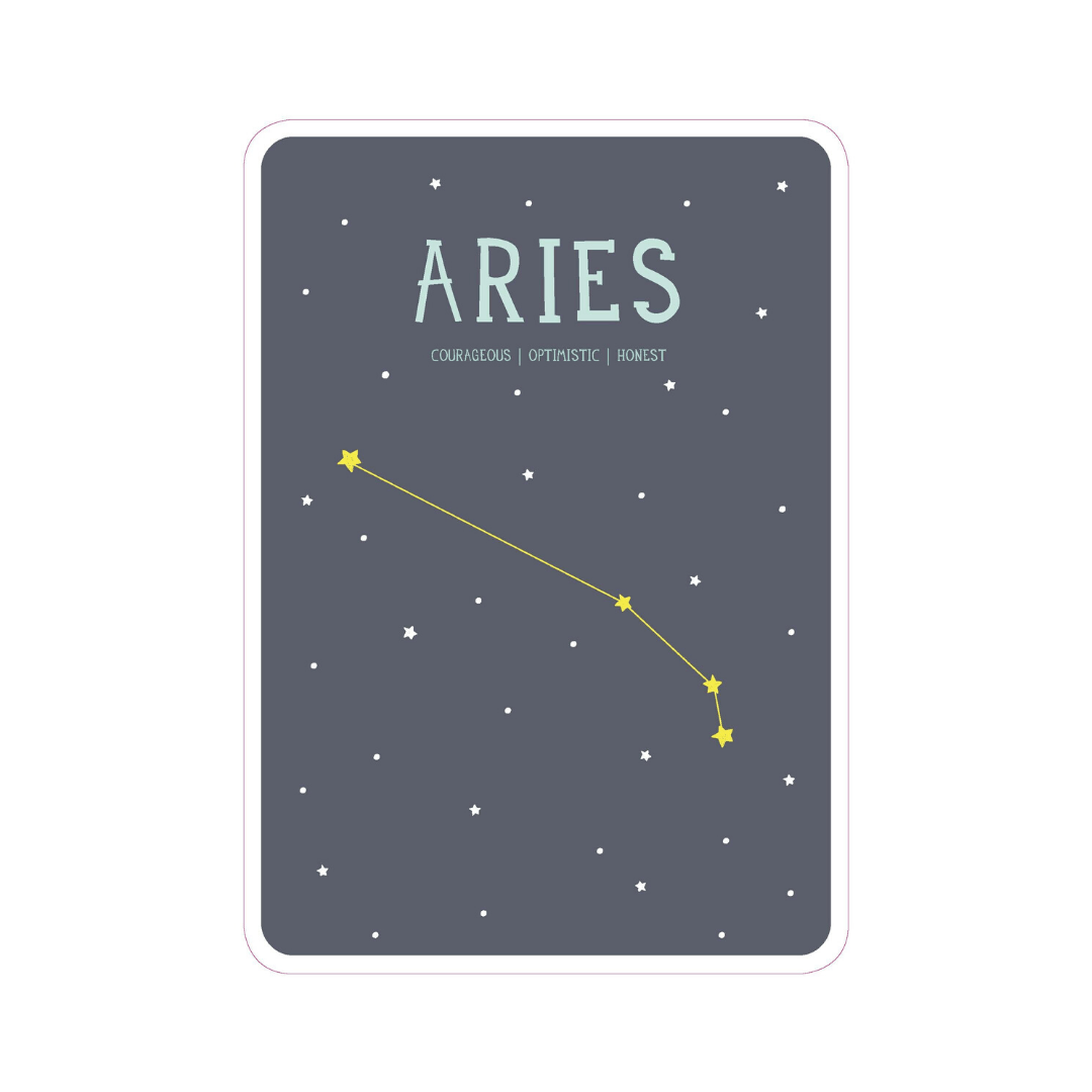 Zodiac Poster Cards - Aquarius