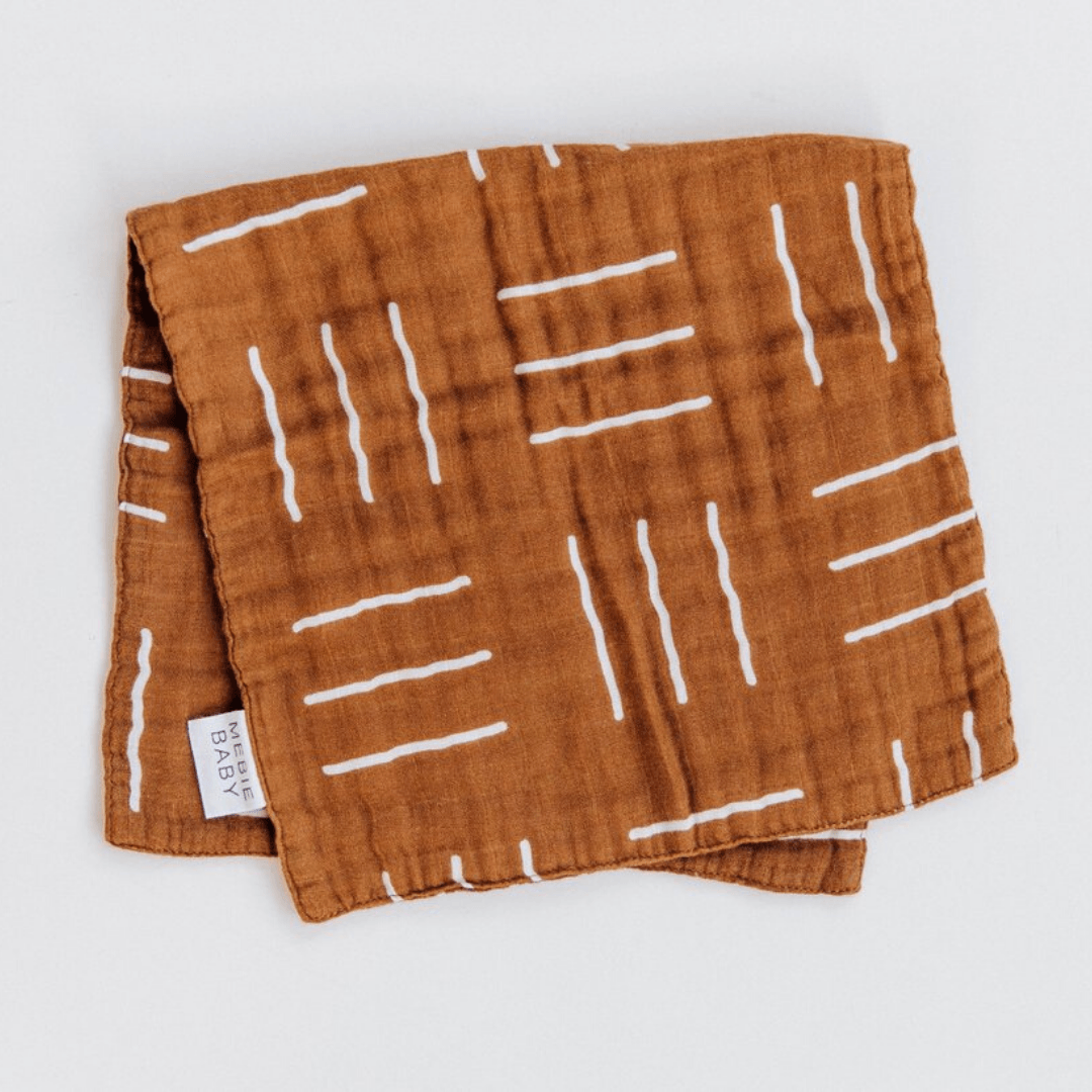 Mustard Mudcloth Burp Cloth