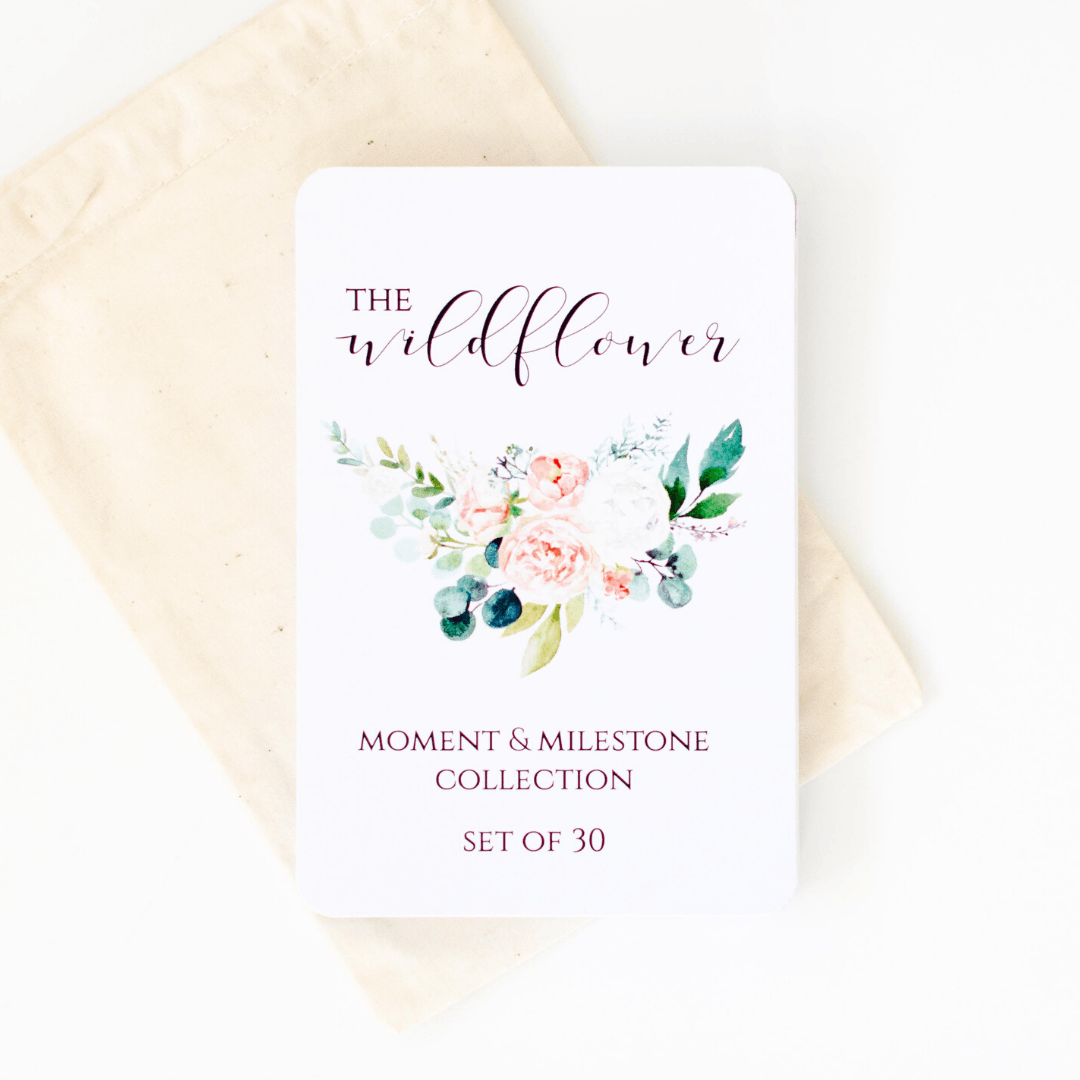 Baby Milestone + Moment Cards - Wildflower Collection