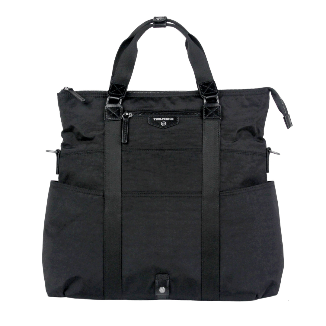 Unisex Foldover Tote - Black