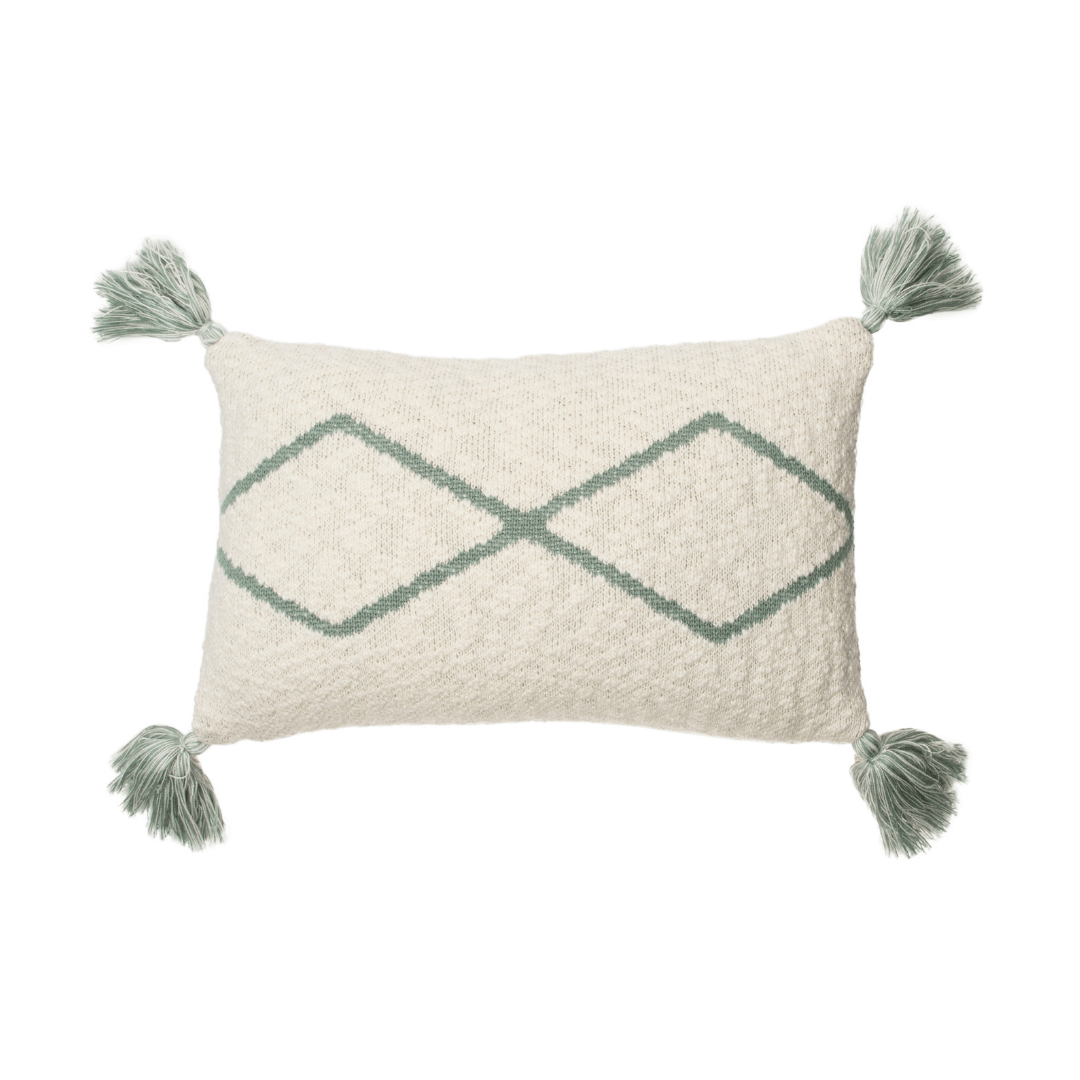 Little Oasis Knitted Pillow - Indus Blue