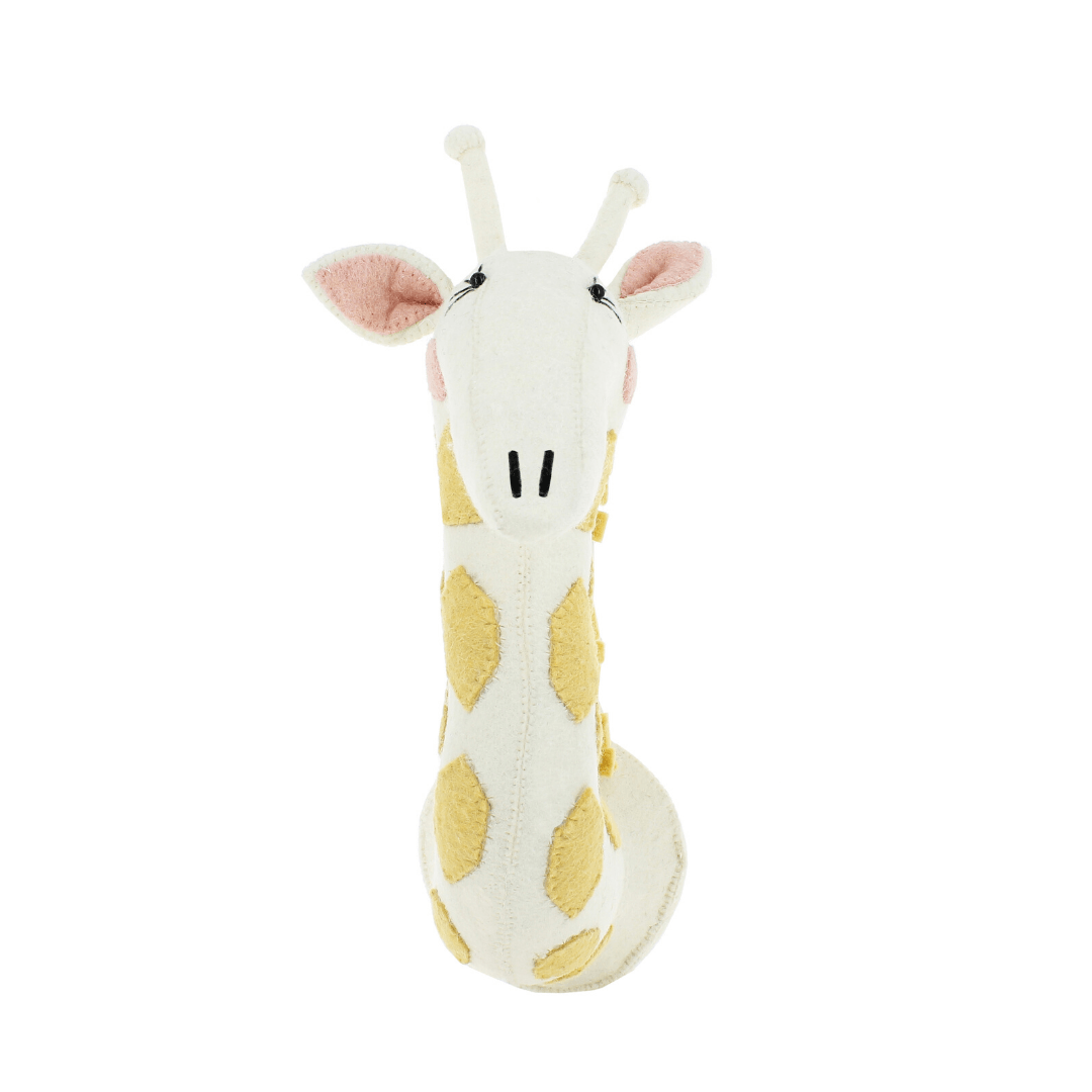 Girl Giraffe Head Wall Hanging